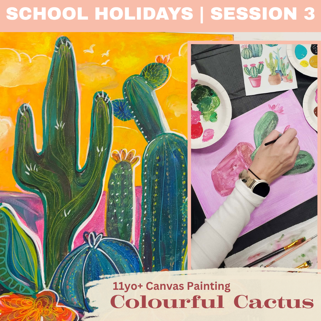 16 JULY THU Creative Art CACTUS PAINTING