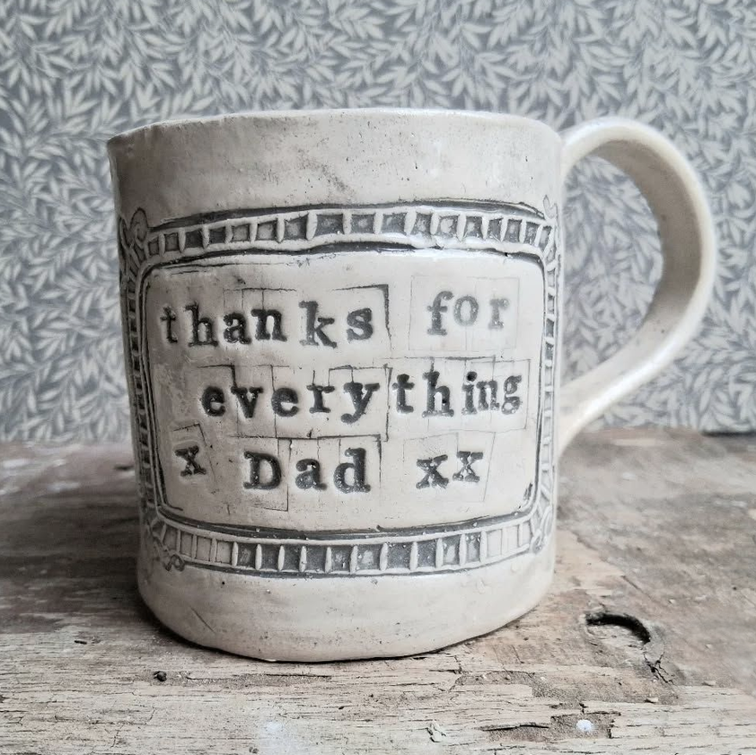 Fathers Day creative Mugs at Clay and Cotton