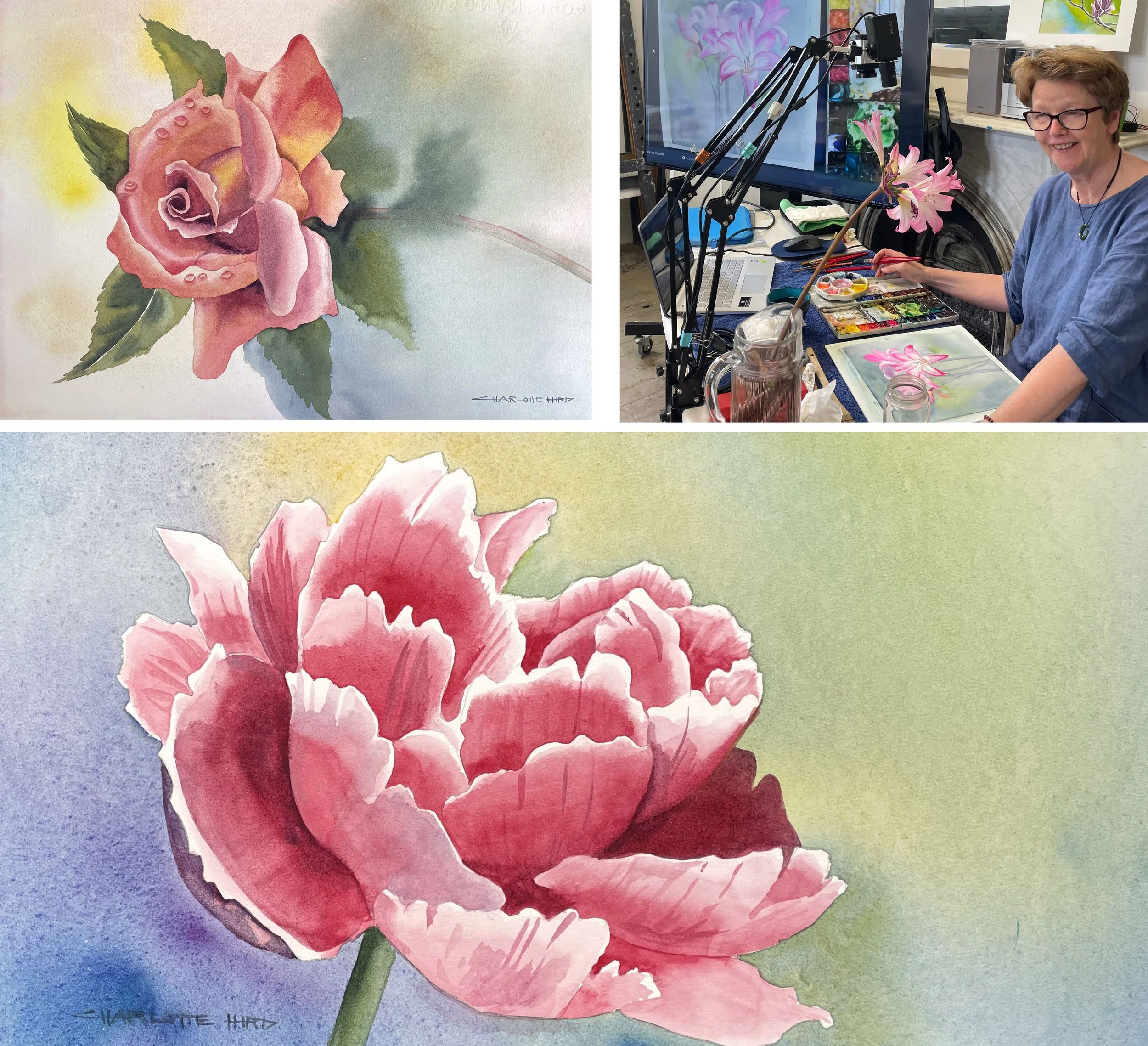 17 SEP THU Watercolour Spring Flowers - Experienced Artist