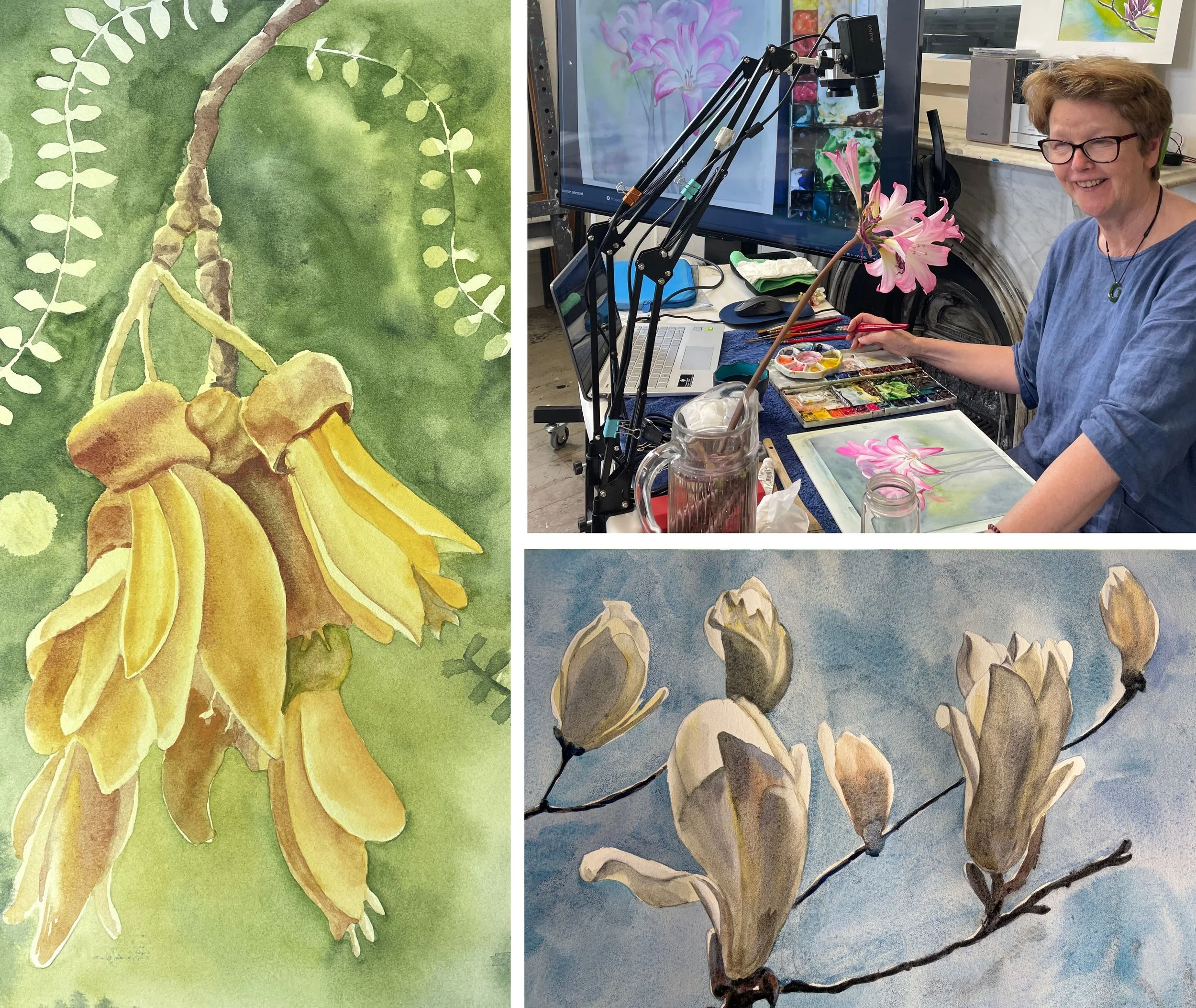 16 SEP WED Watercolour Spring Flowers - Experienced Artist