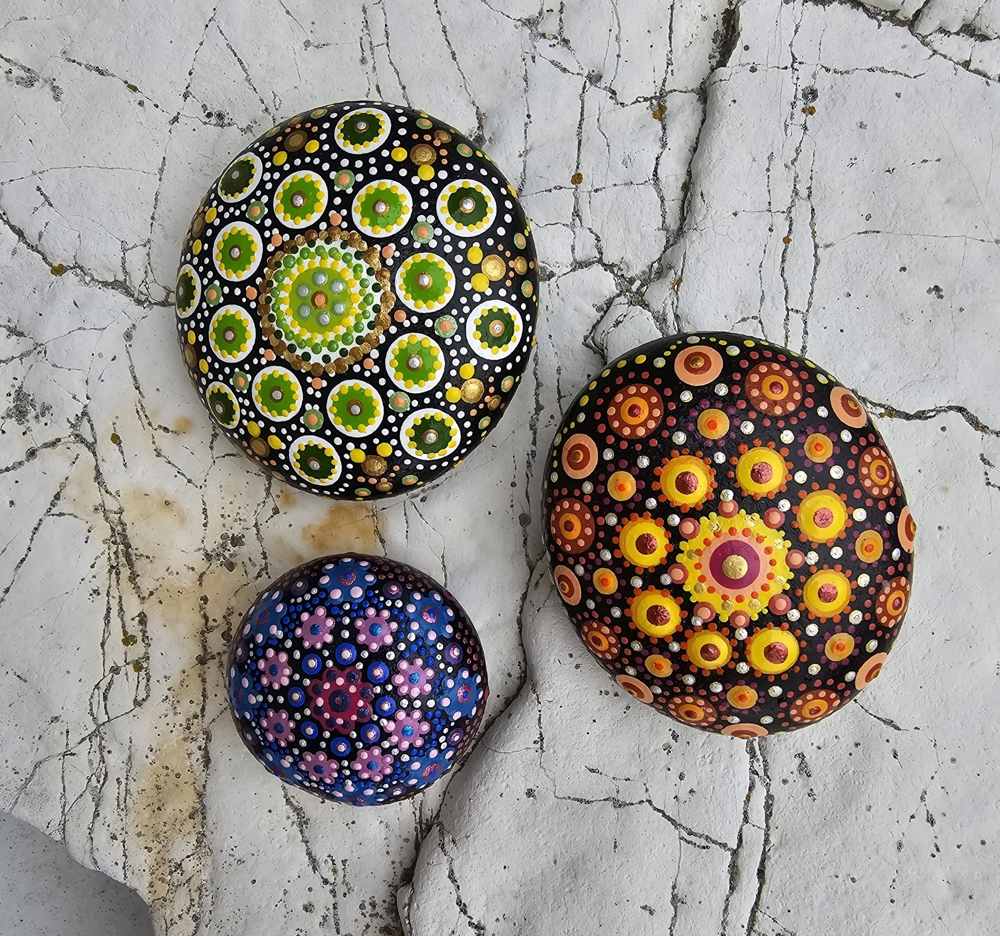 7 OCT WED Art Mandella Rock Painting Kids 8yrs+