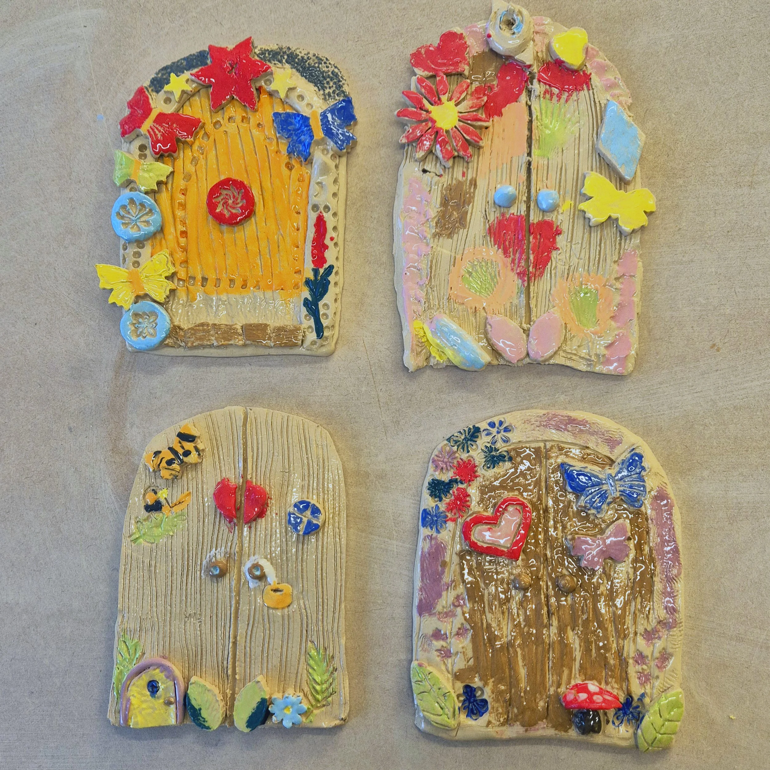 13 JUL MON Pottery Fairy Doors