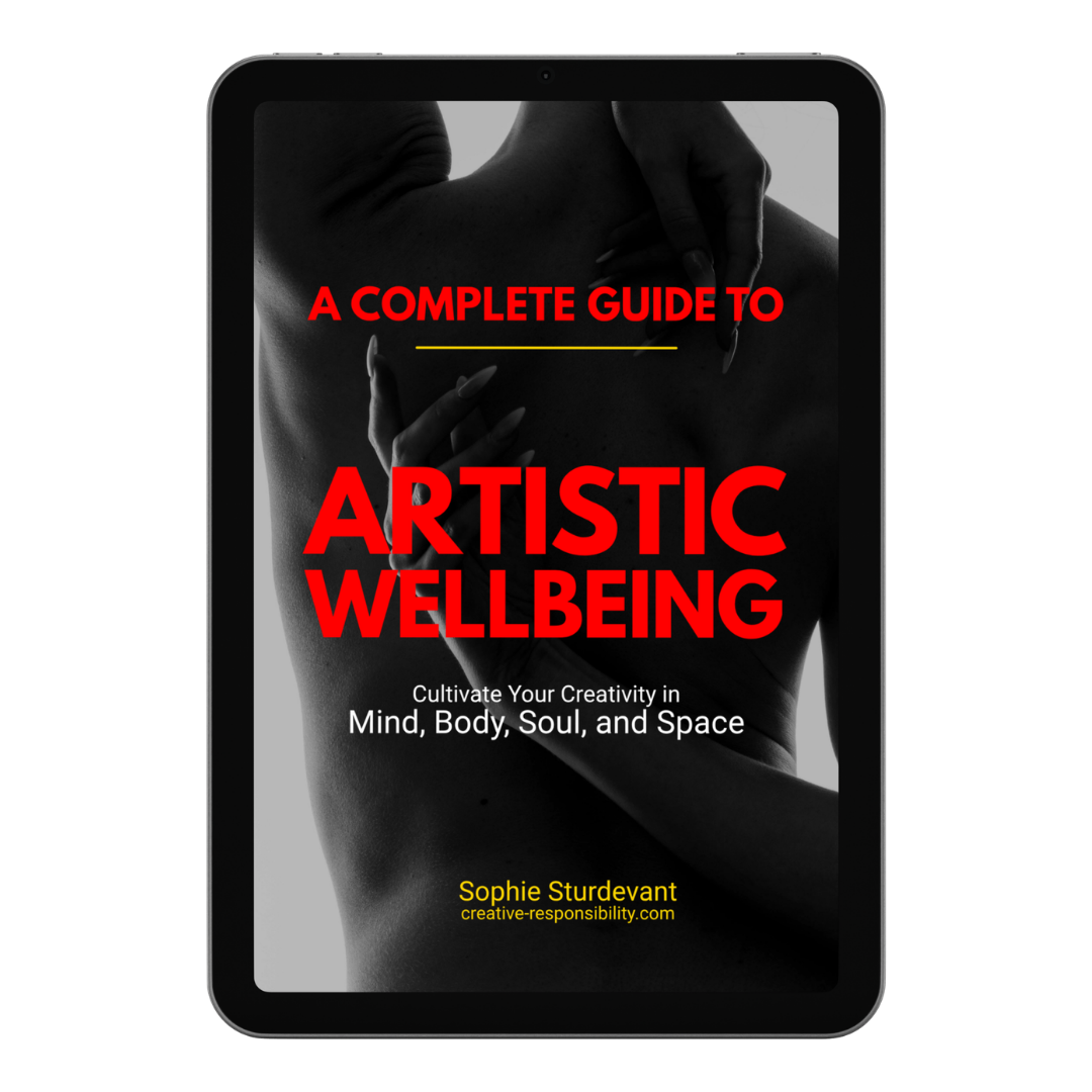 Artistic Wellbeing Guide — Cover Mockup
