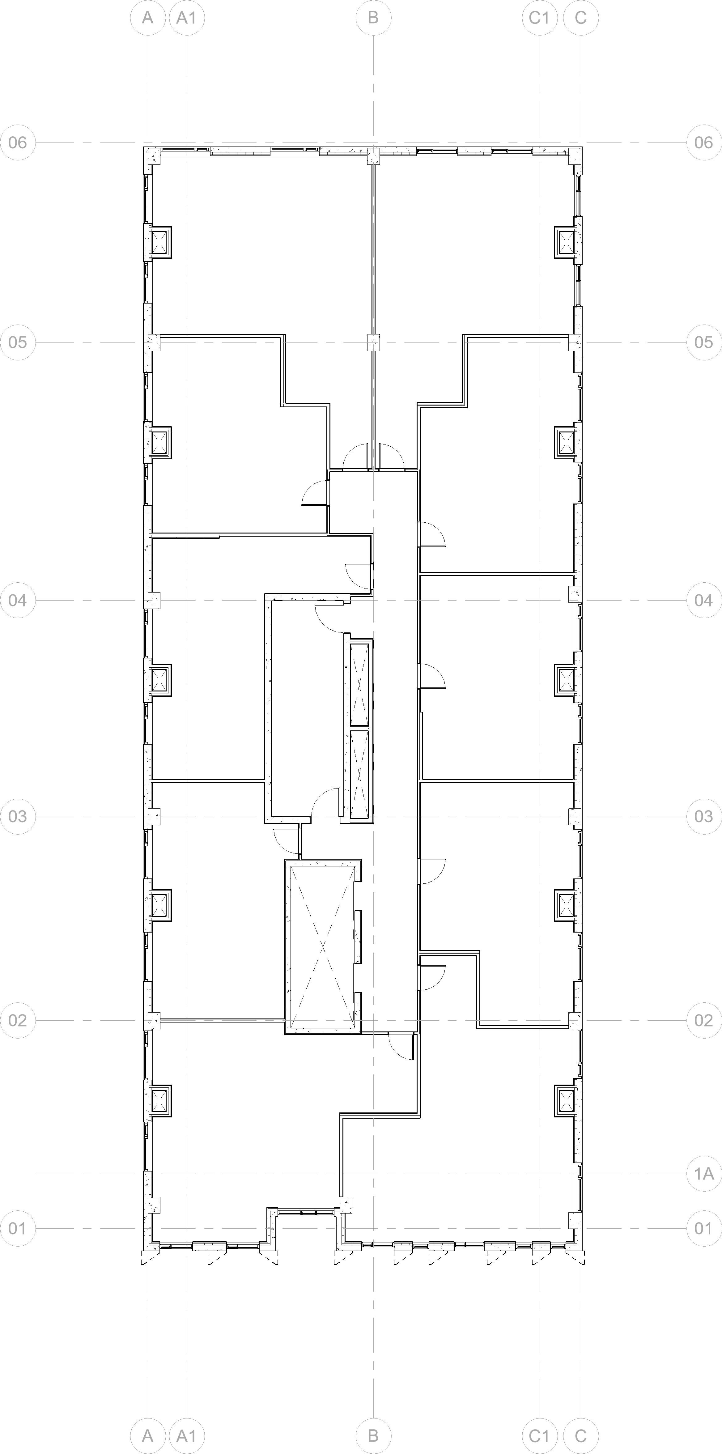 Typical architectural floor plan