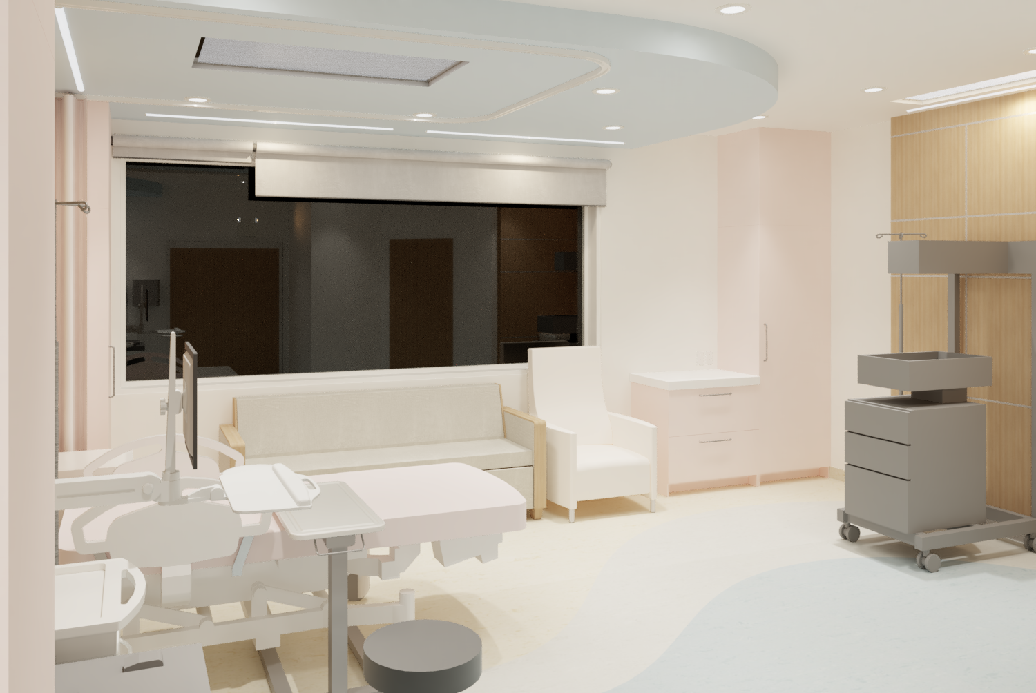 Patient room rendering 02