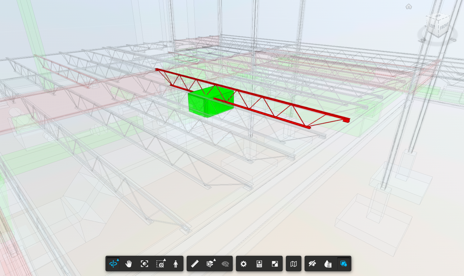 Clash example — Structural vs Mechanical systems