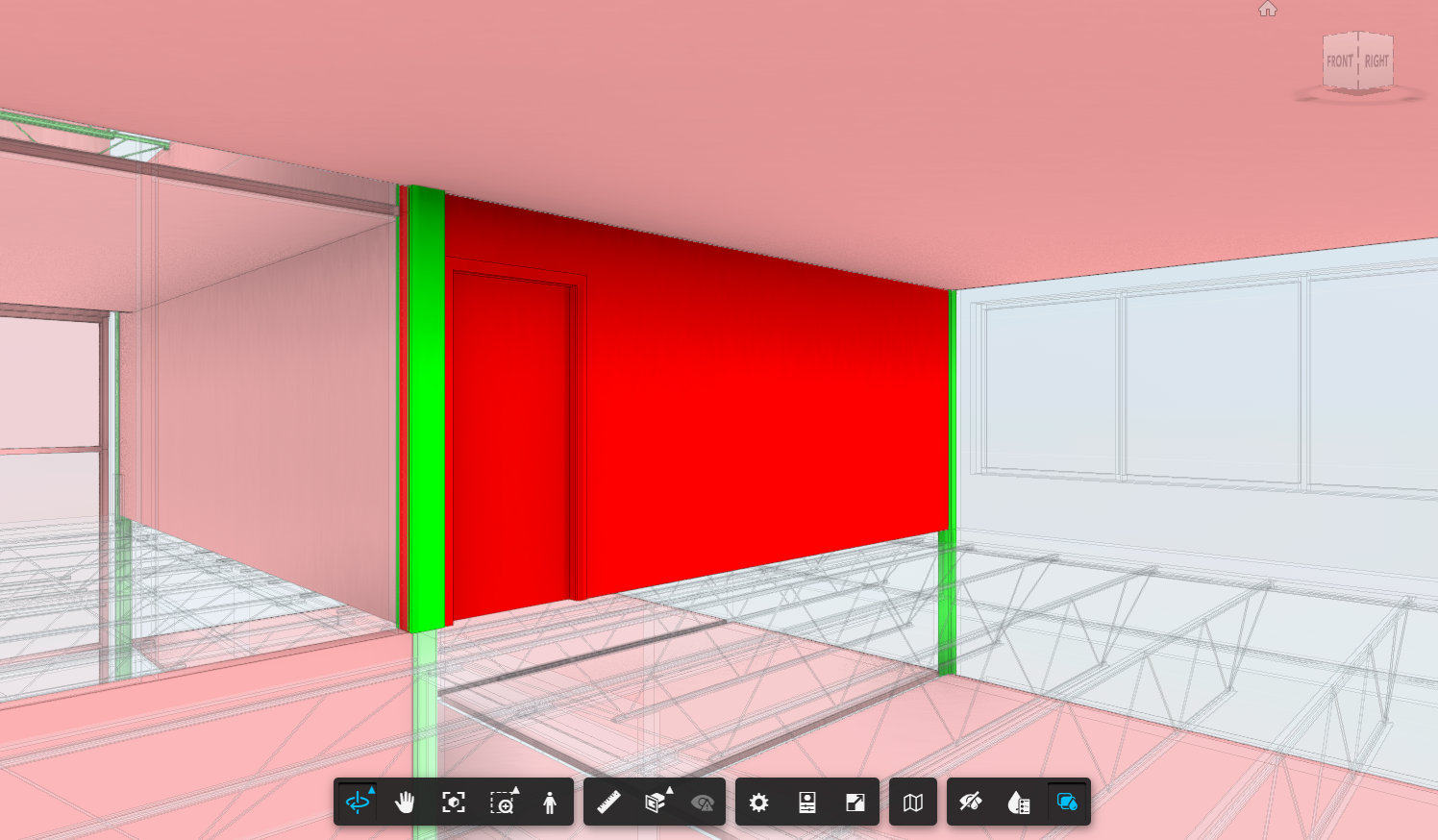 Clash example — Architectural vs Structural systems