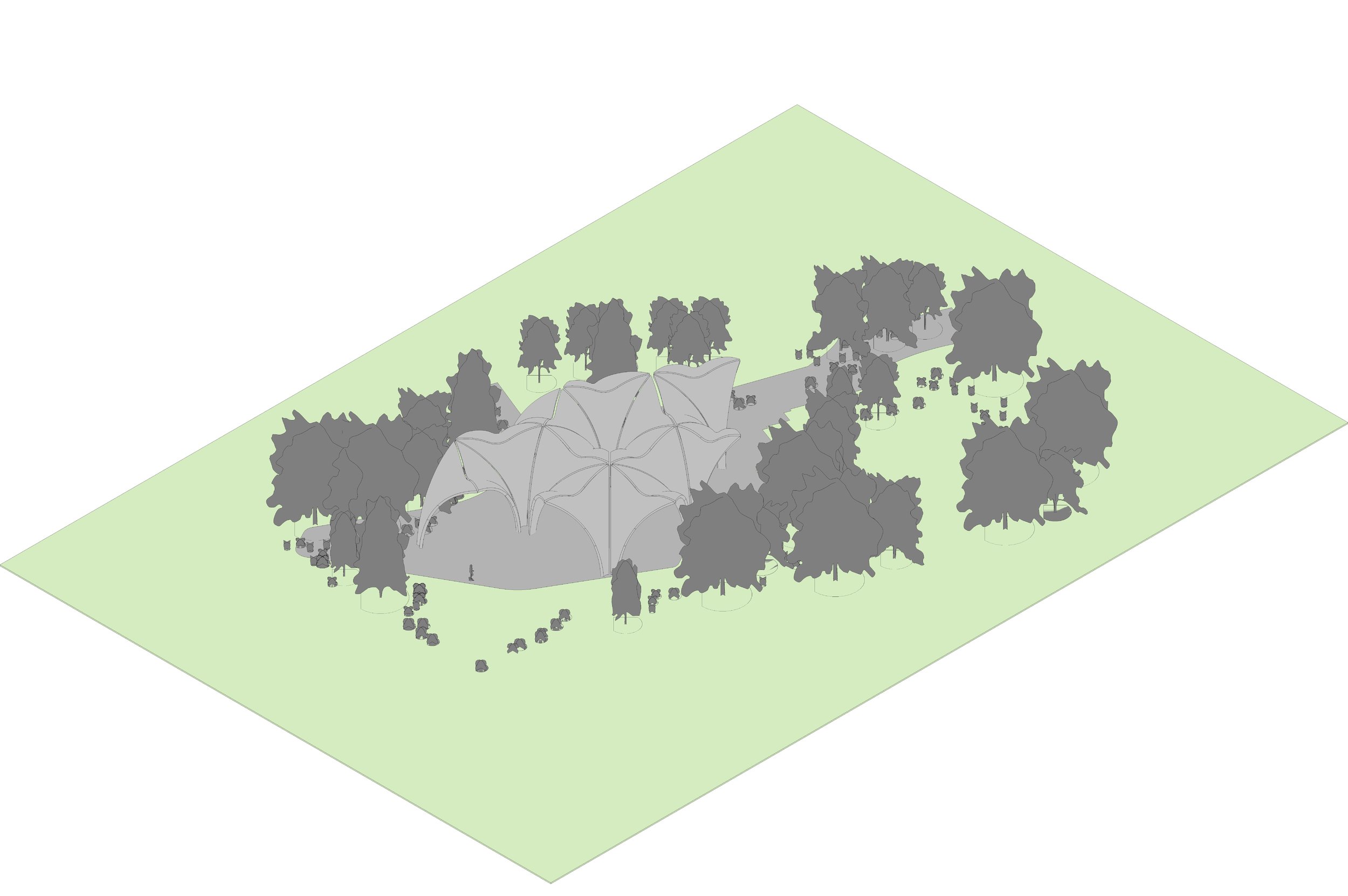 Isometric view of parametric structure