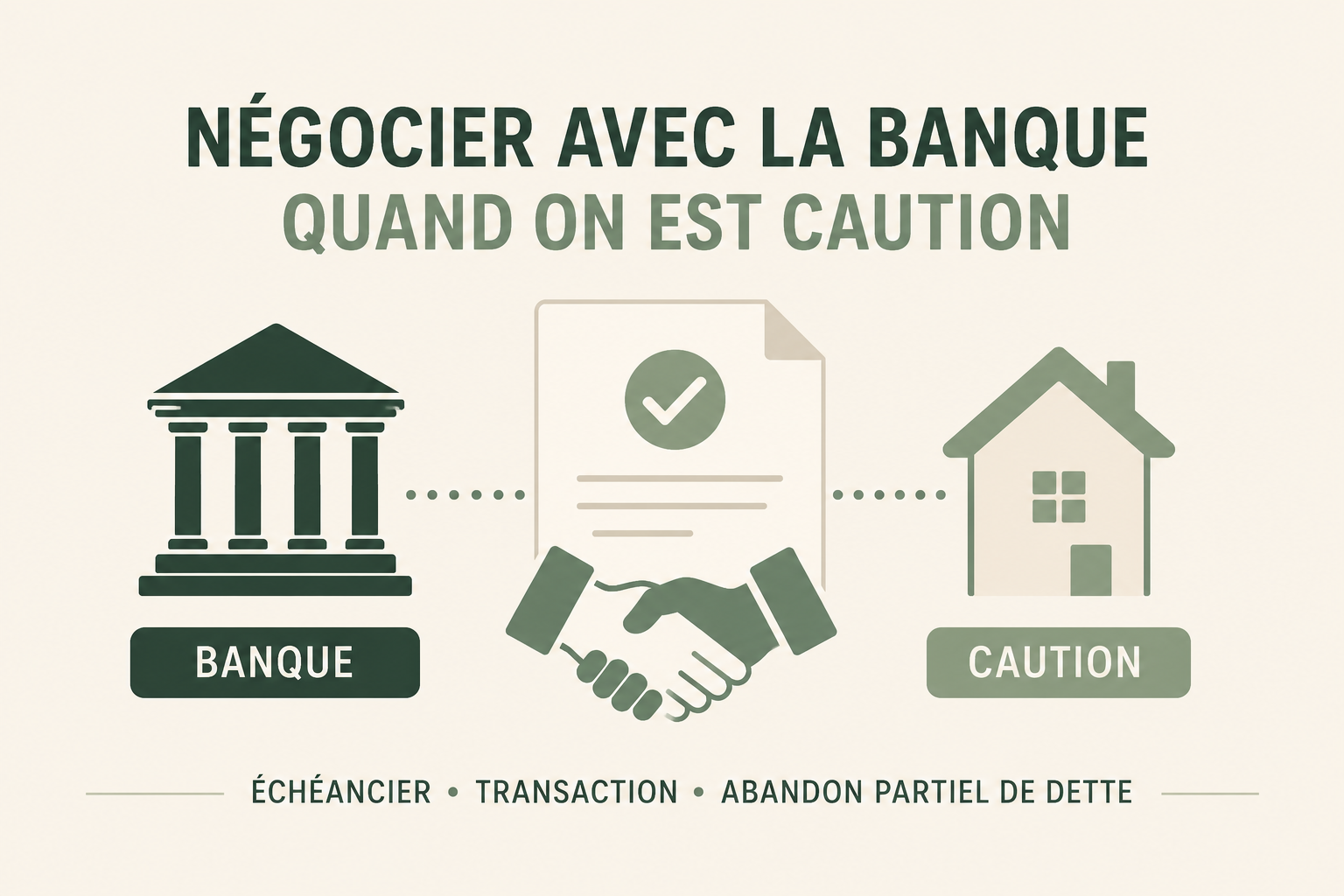 Peut-on réellement négocier avec une banque lorsqu'on est caution ?