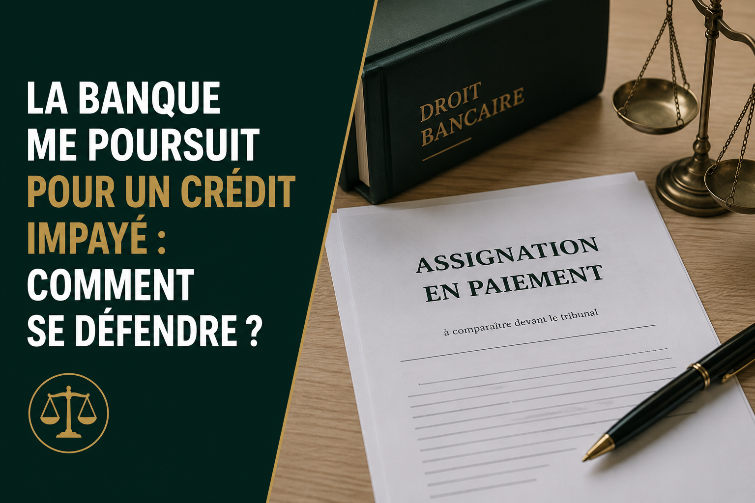 La banque me poursuit pour un crédit impayé : quelle défense opposer ?