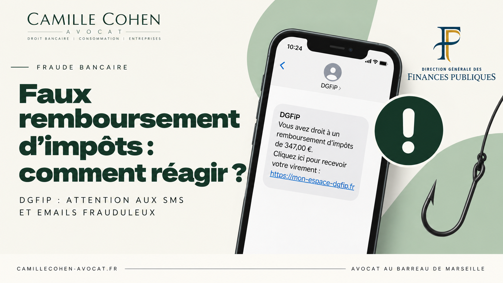 Faux SMS ou email de remboursement d'impôts (DGFiP) : vous avez renseigné vos coordonnées bancaires, comment réagir ?