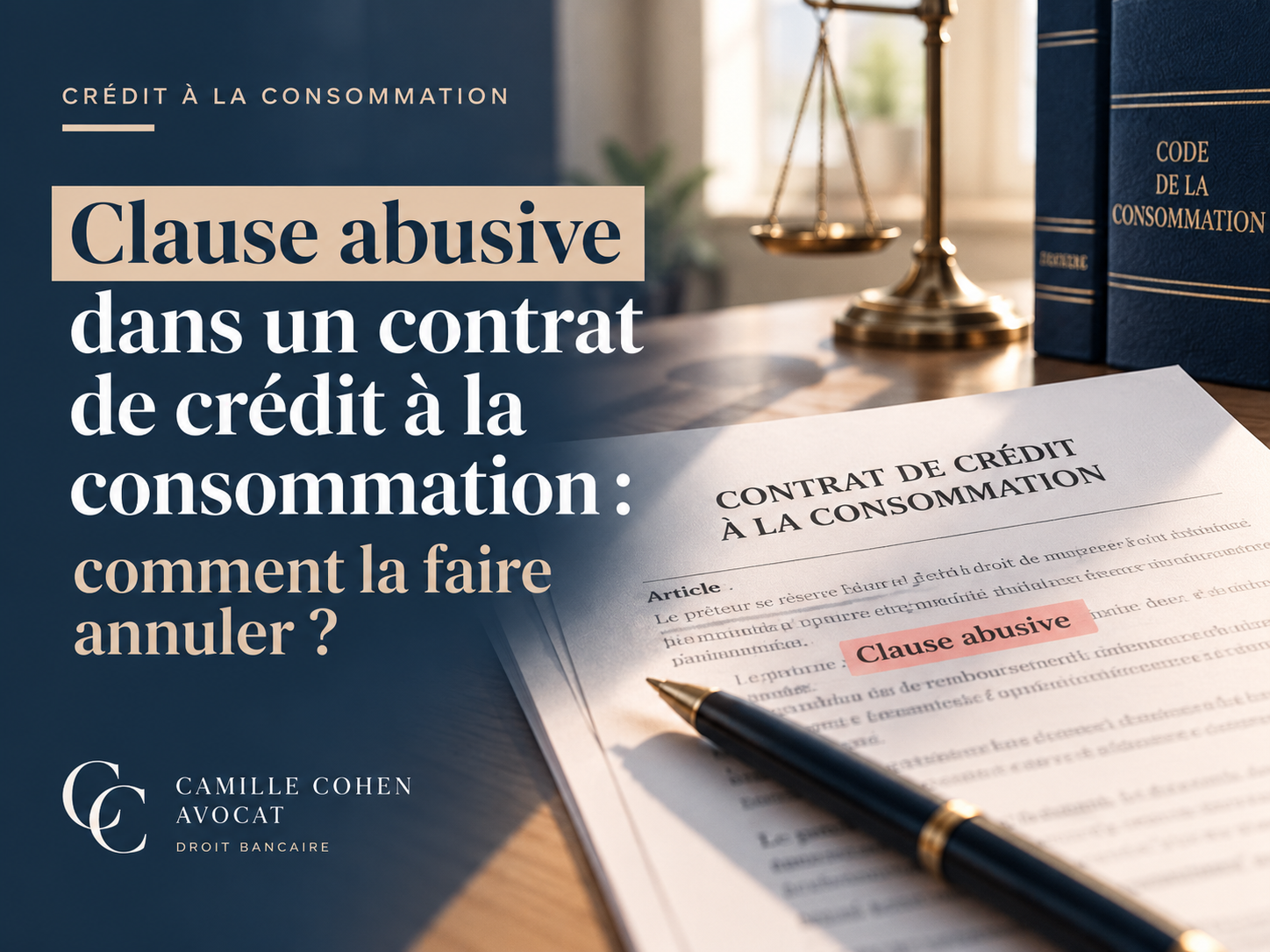 Clause abusive dans un contrat de crédit à la consommation : comment la faire annuler ?