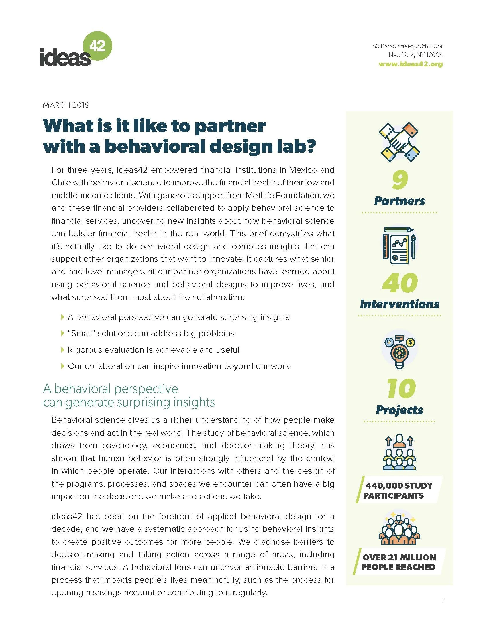 What Is It Like to Partner with a Behavioral Design Lab?
