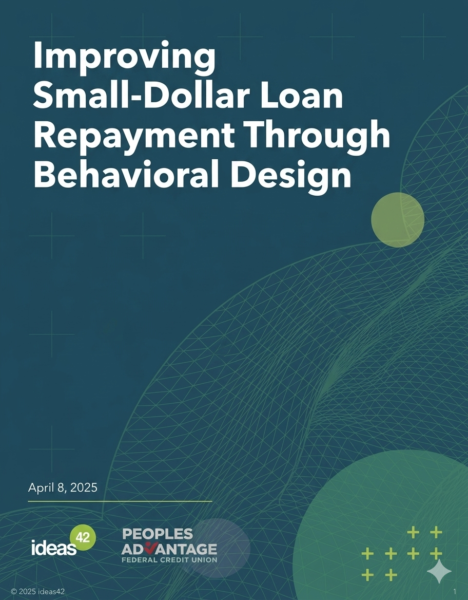 Improving Small-Dollar Loan Repayment Through Behavioral Design