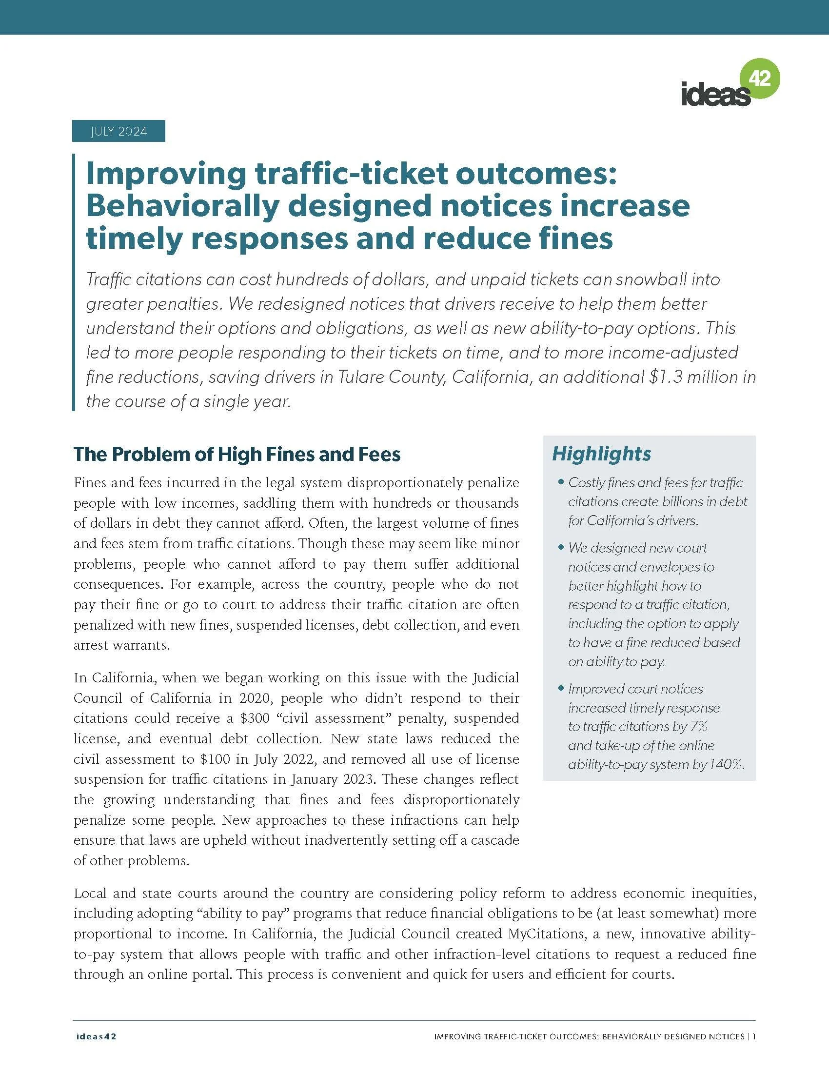 Improving Traffic-Ticket Outcomes