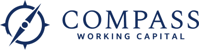 Logo of Compass Working Capital with a compass icon and text