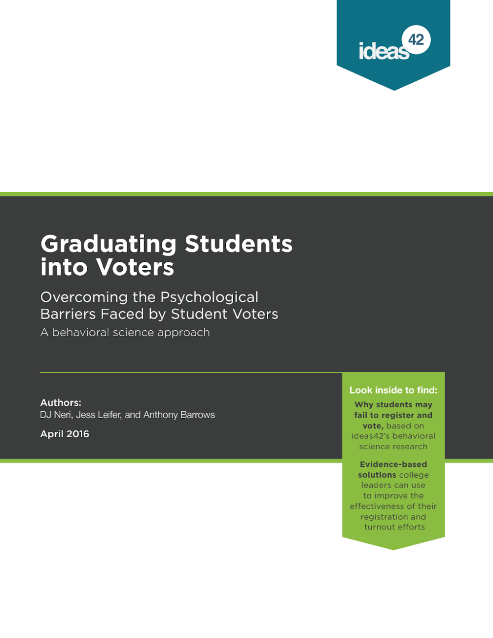 Graduating Students into Voters