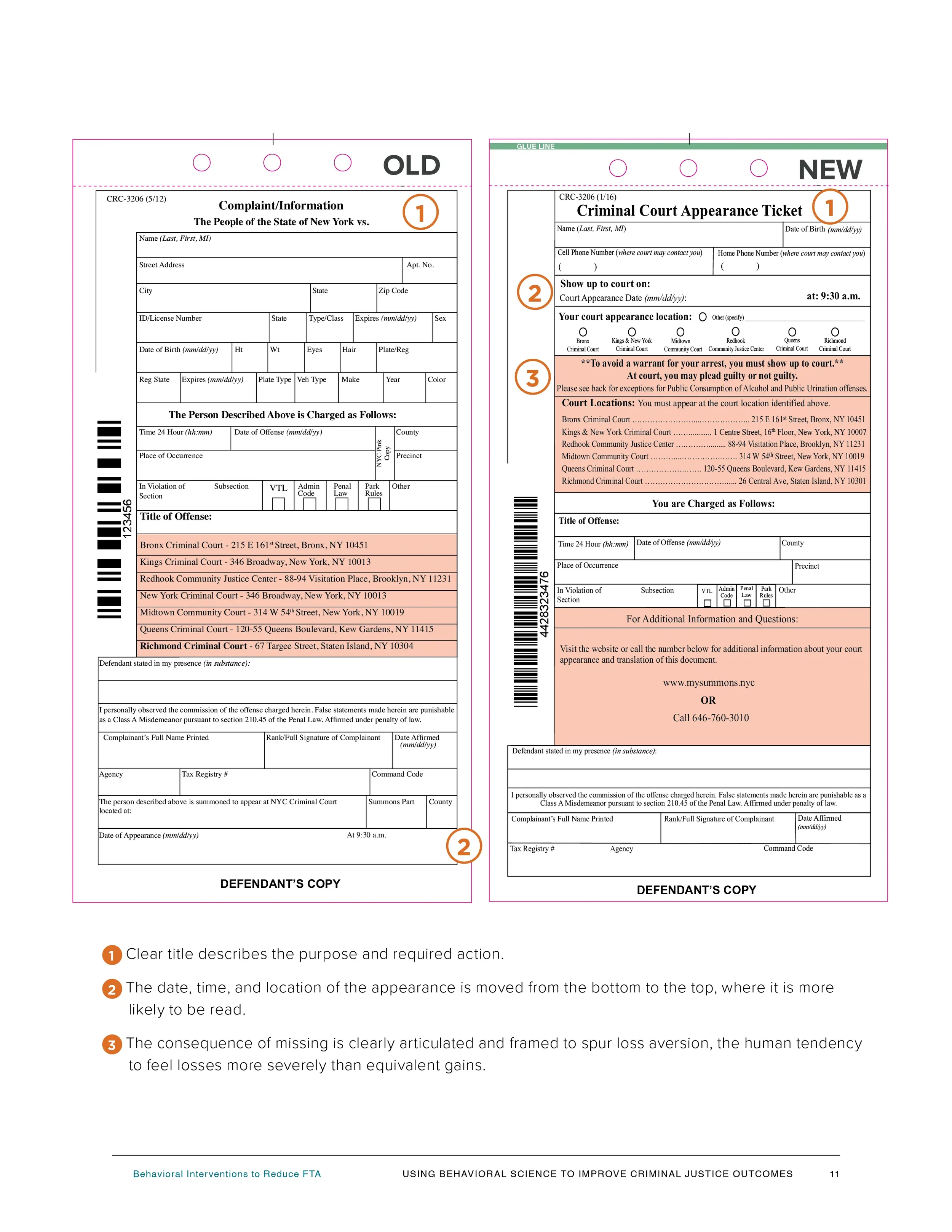 NYC Summons Redesign