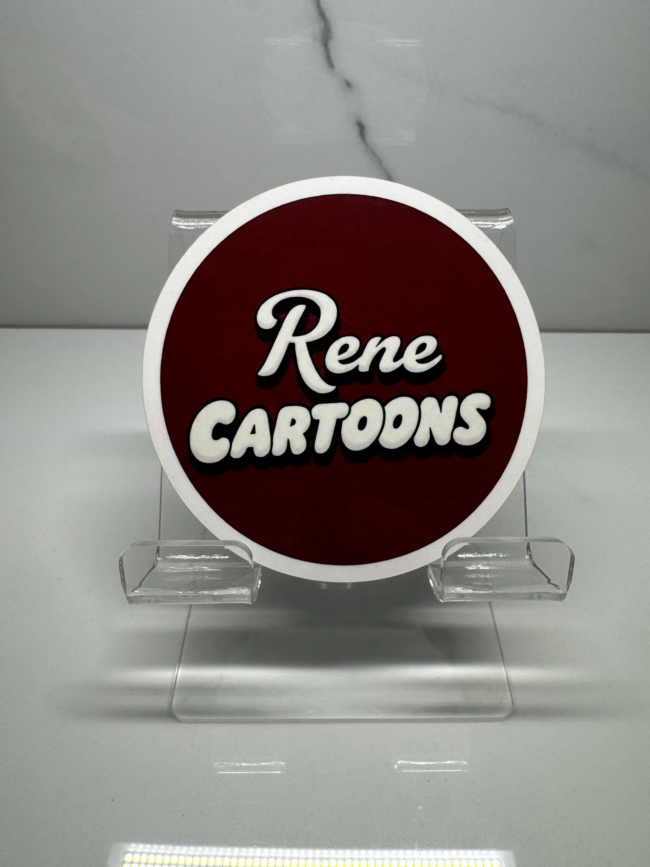 Rene Cartoons Sticker (The Brand)
