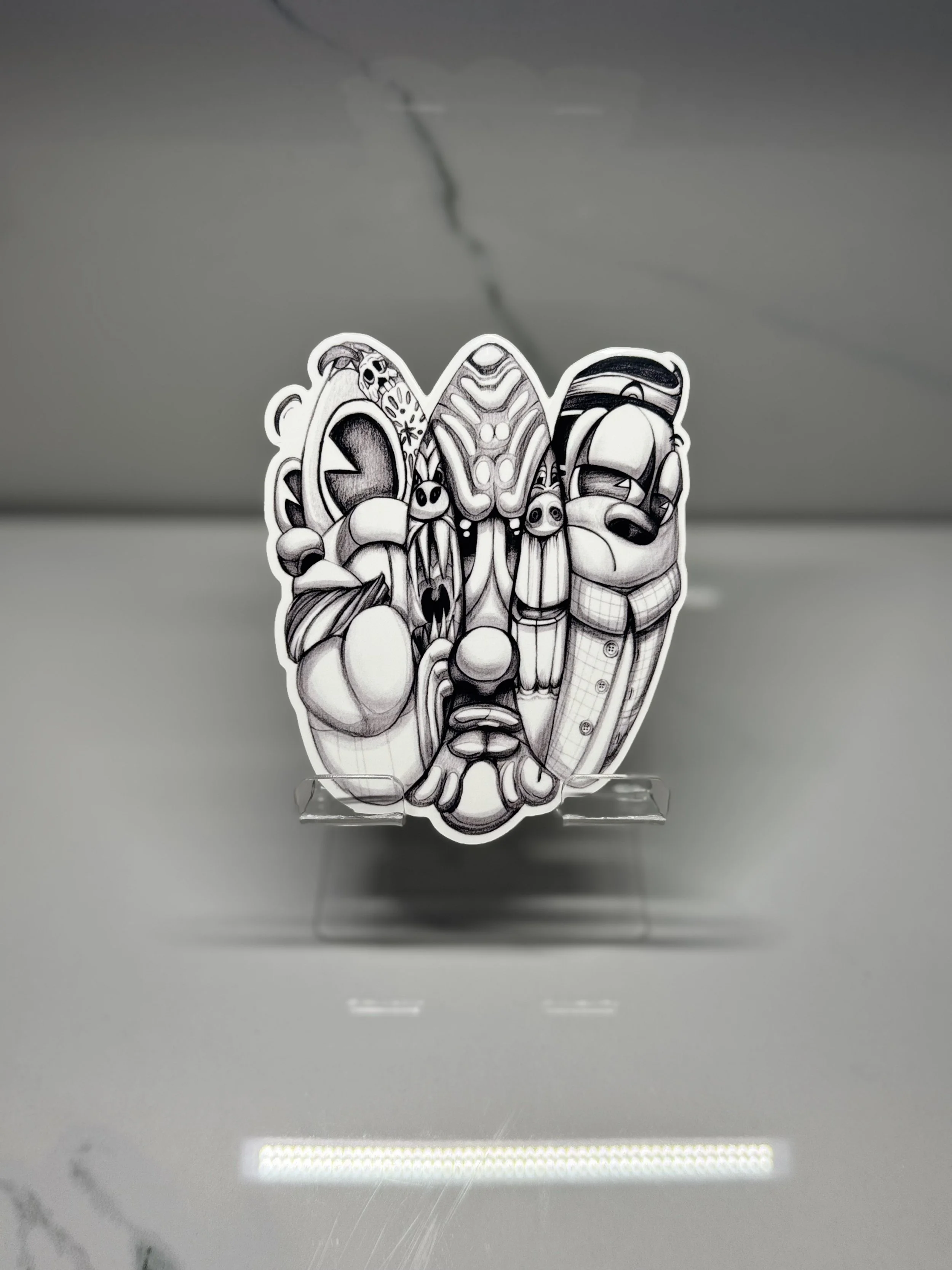 Rene Cartoons Sticker (Stay Dangerous)