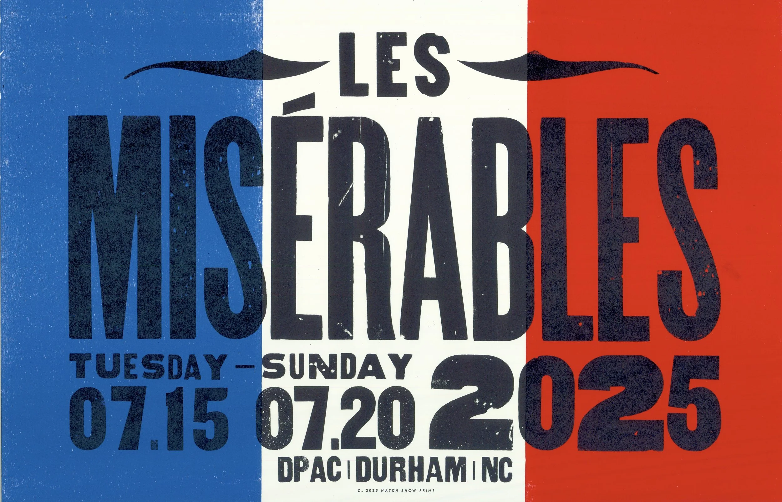 Les Misérables, Hatch Show Print, 2025