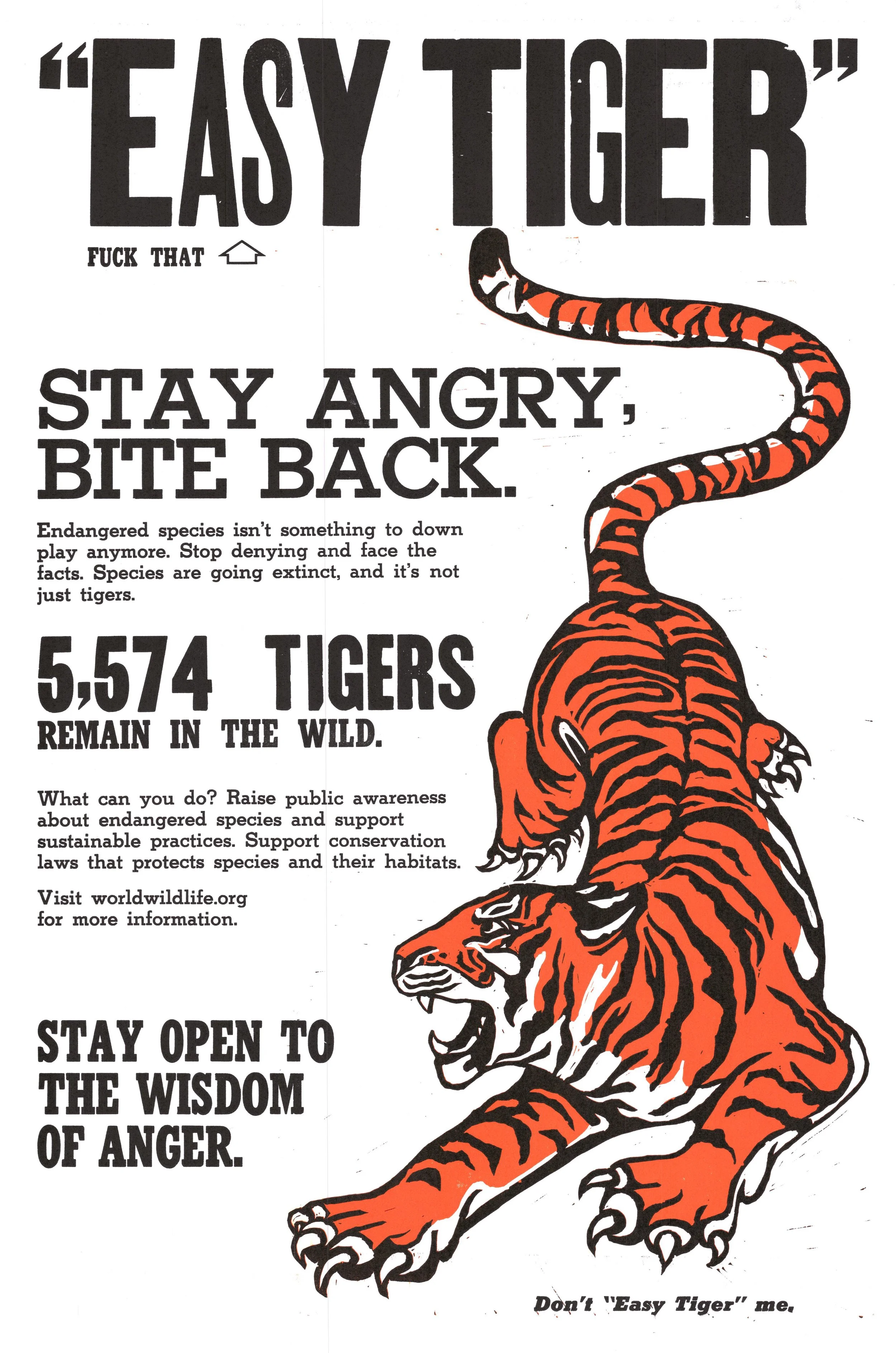 Easy Tiger, Letterpress