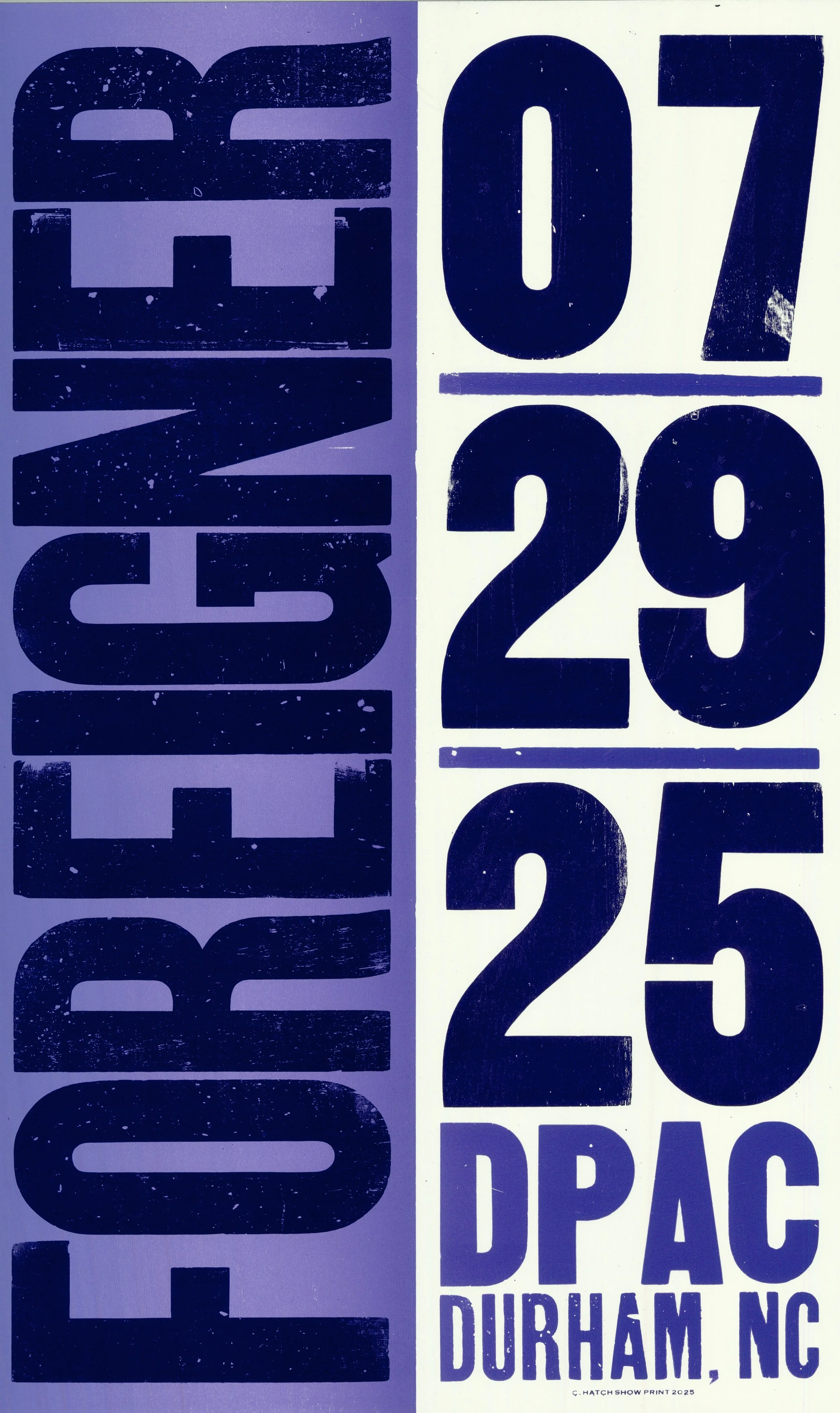 Foreingner, Hatch Show Print, 2025