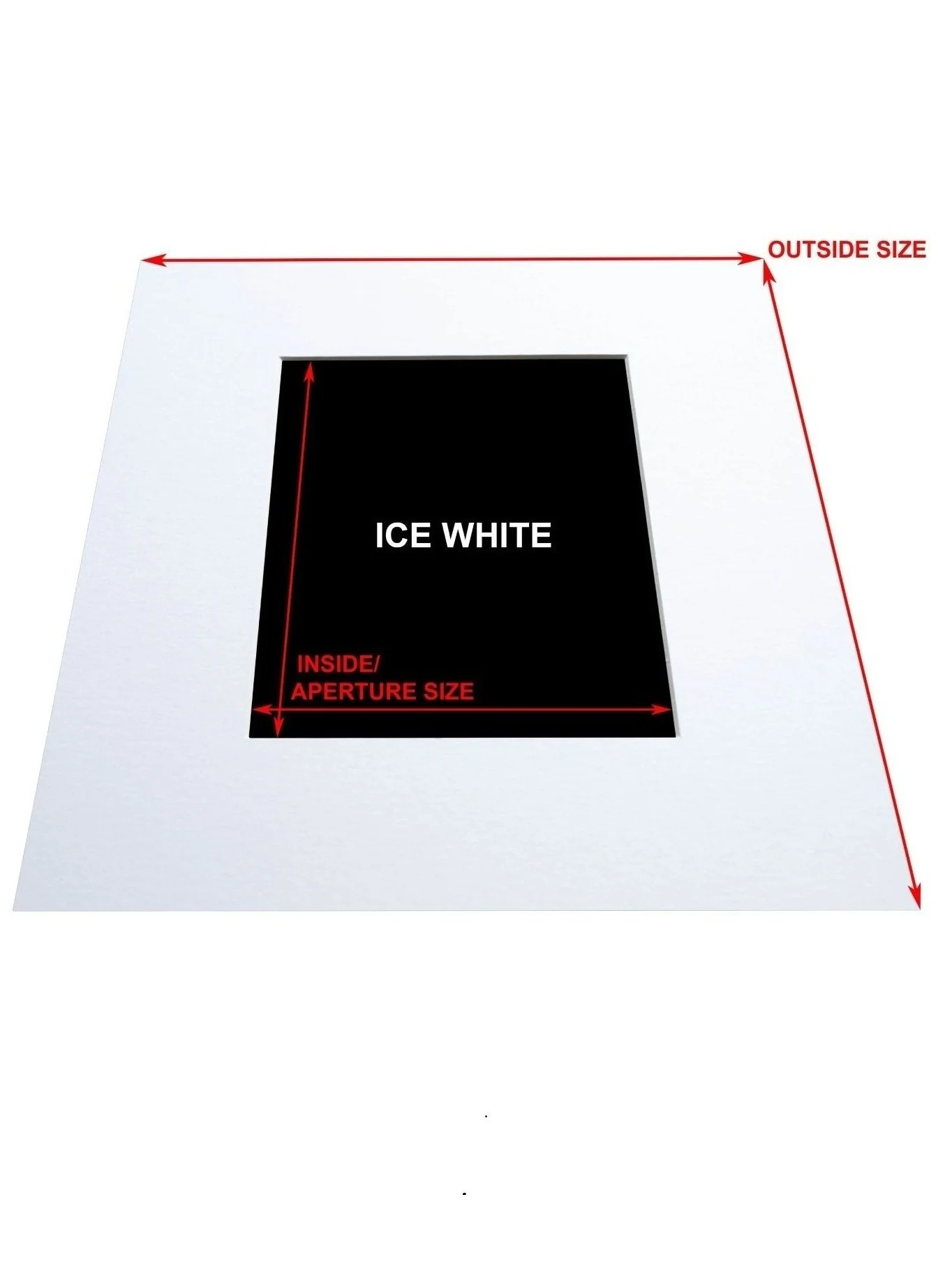 Max Size 50x40cm - Photo / Picture Mount - Metric