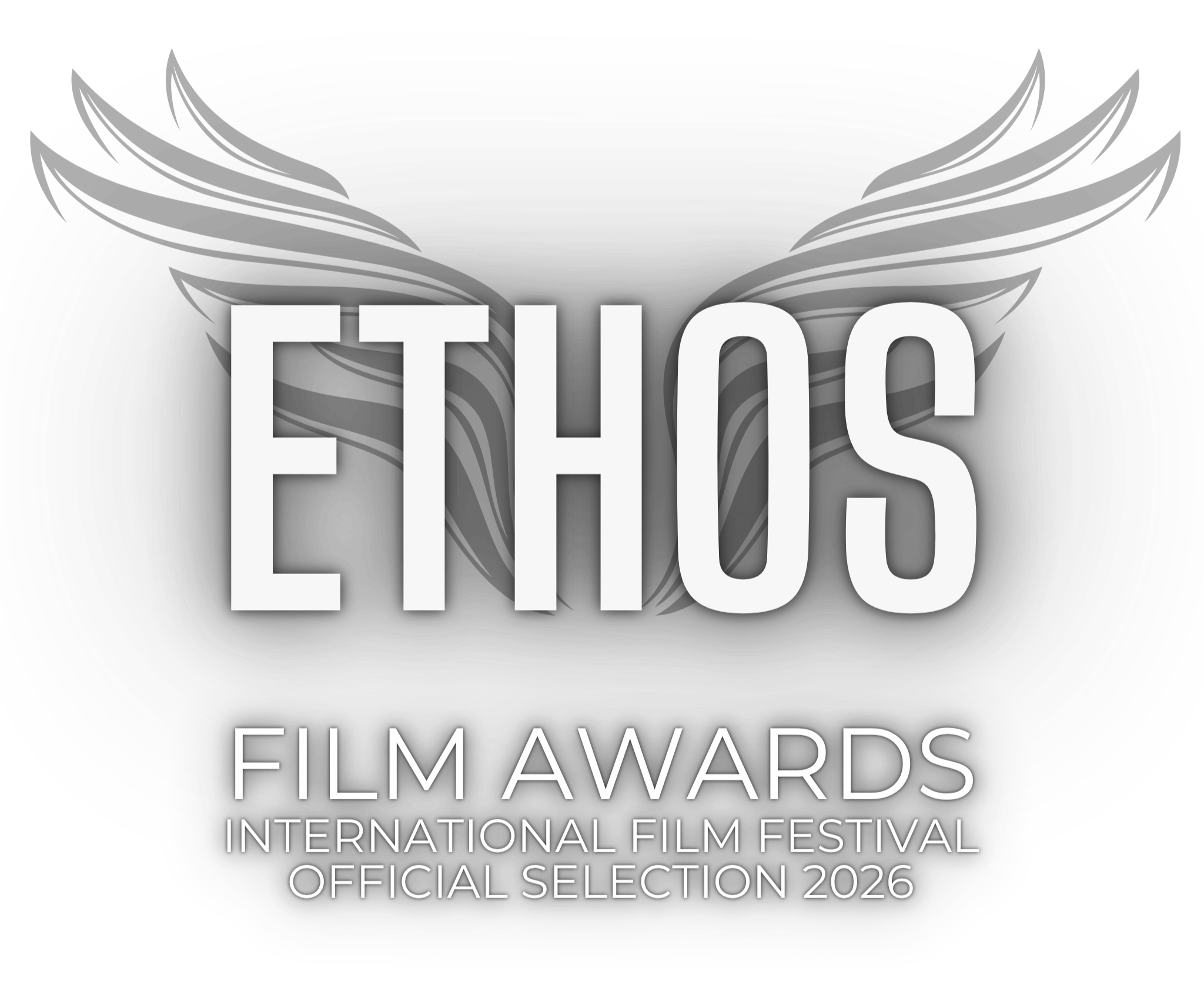 Black and white graphic with the word "ELECTION" in large letters and the text "FILM AWARDS" and "INTERNATIONAL FILM FESTIVAL OFFICIAL SELECTION 2026" underneath, surrounded by stylized abstract shapes.