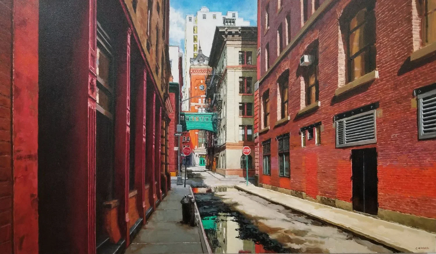   Afternoon Sun Tribeca  , Oil on Canvas,  2024 , 35 x 60 in.