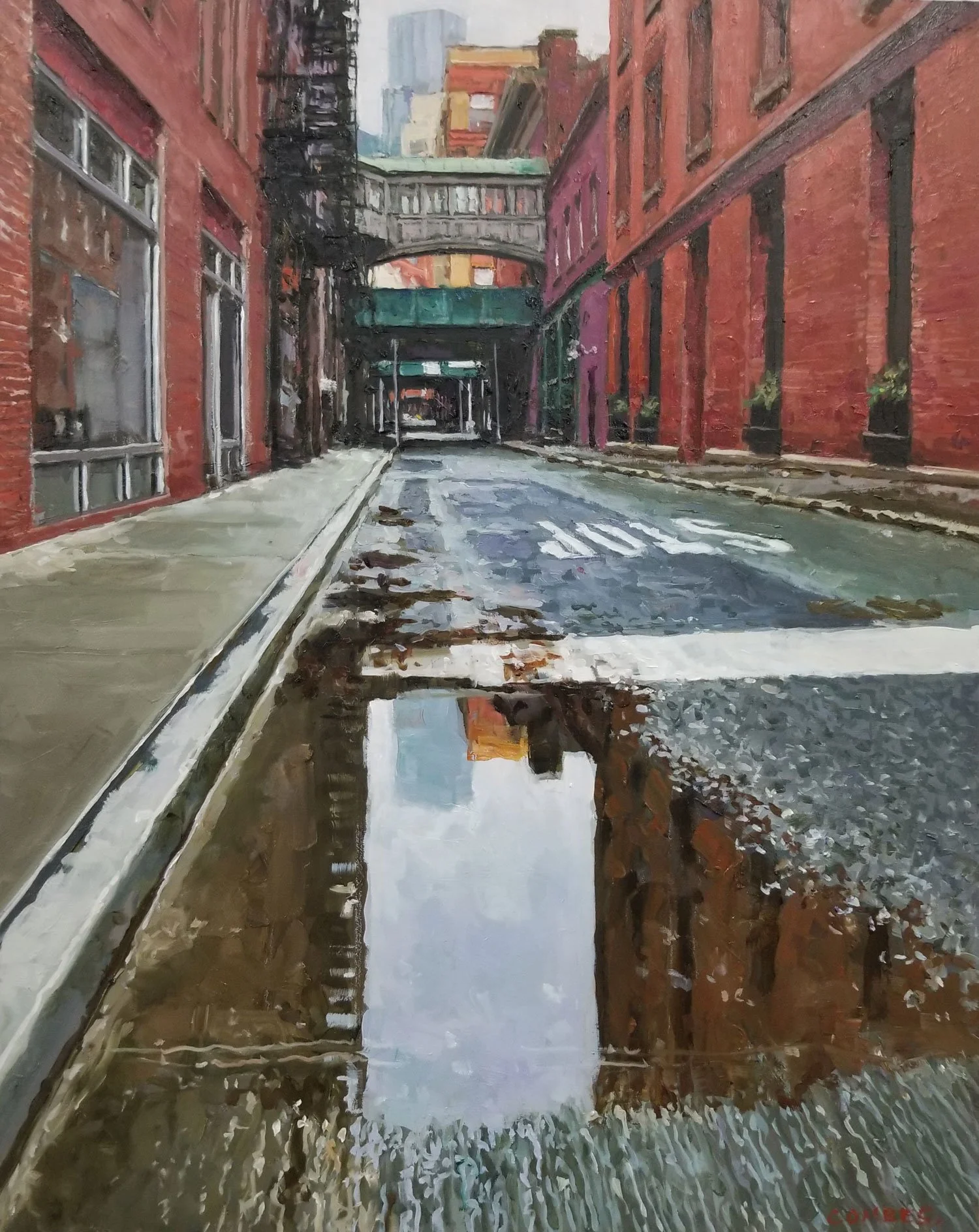   Staple Street Manhattan  , Oil on Canvas,  2025 , 20 x 16 in. 