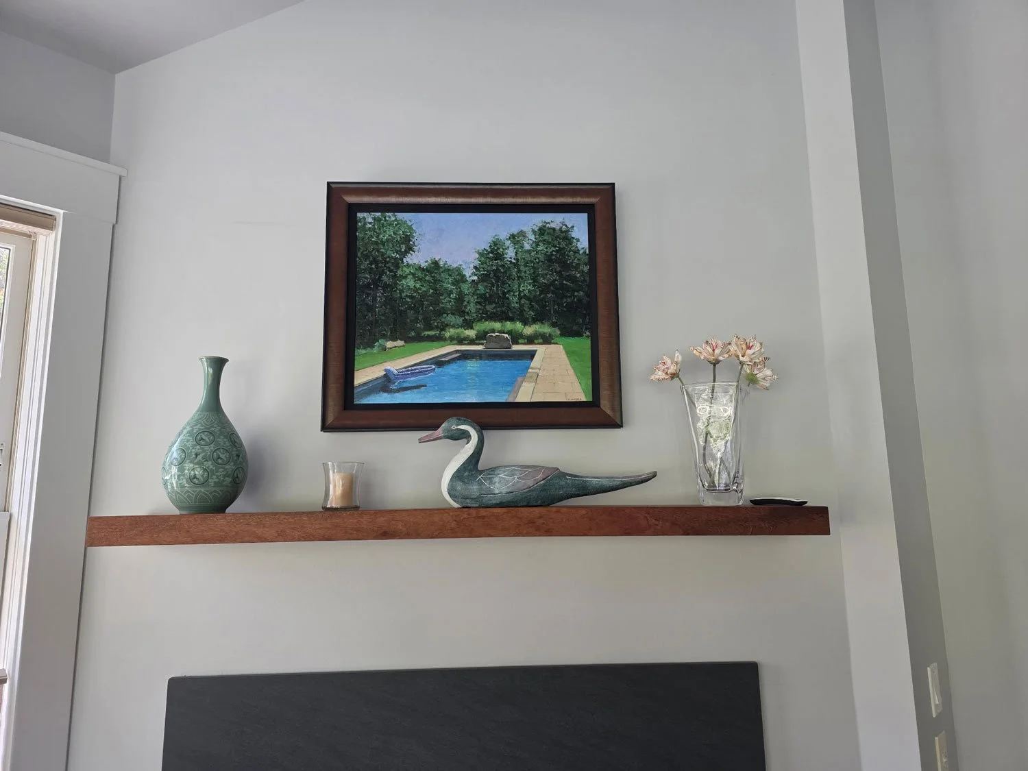   Swimming Pool Connecticut  , Oil on Canvas,  2025 , 24 x 30 in.