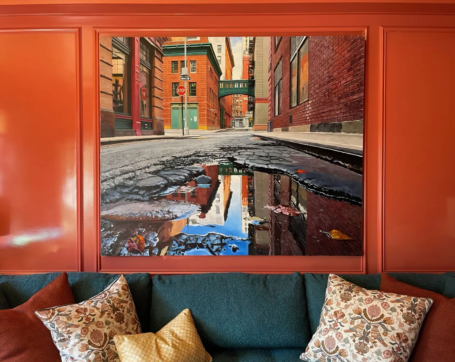   The Deserted Street  , Oil on Canvas,  2023 , 60 x 72 in.