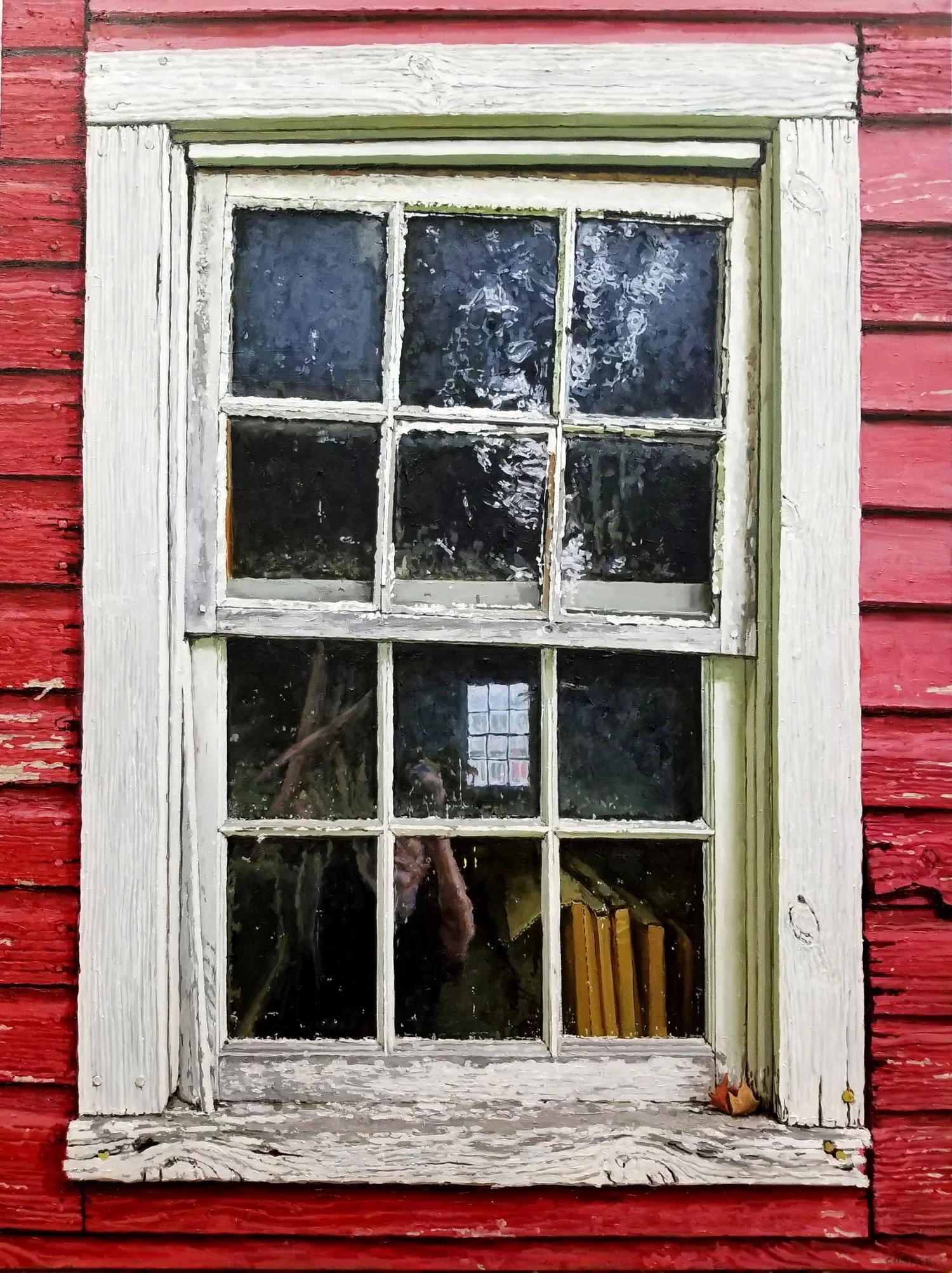  Barn Window  , Oil on Canvas,  2021 , 48 x 36 in.