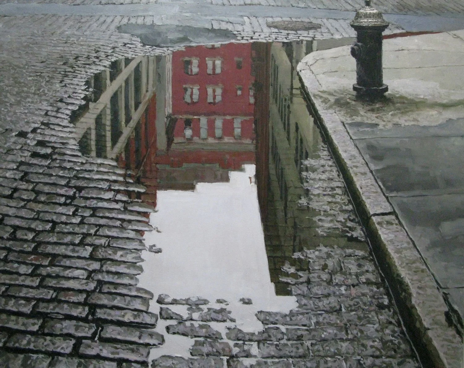   Tribeca Reflection  , Oil on Canvas,  2020 , 48 x 60 in.