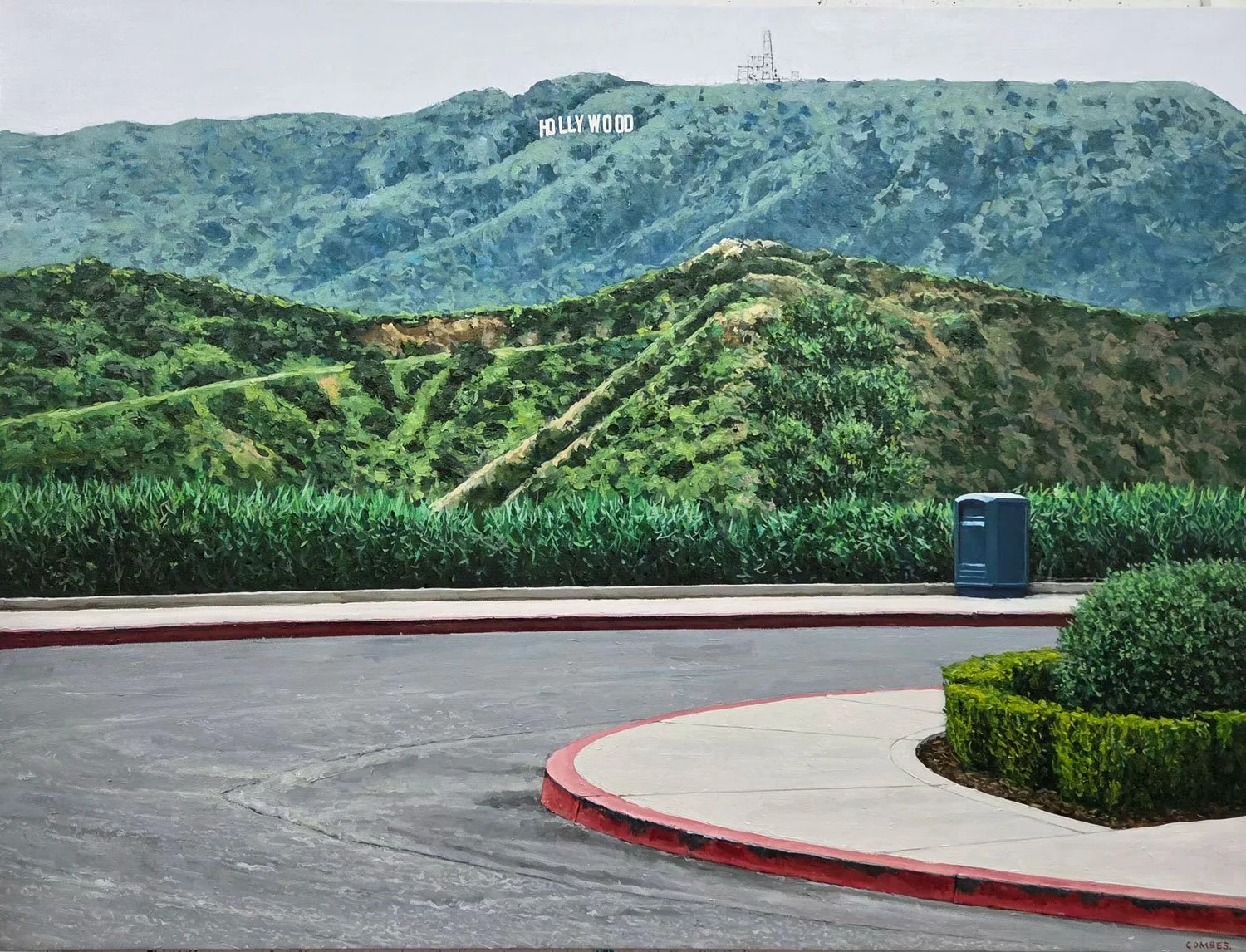   Hollywood Hills  , Oil on Canvas,  2025 , 36 x 48 in.