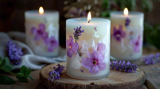 May 9 - Pressed Flower Candles - Reservation