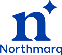 Northmarq logo in blue with a stylized 'n' and a star above it