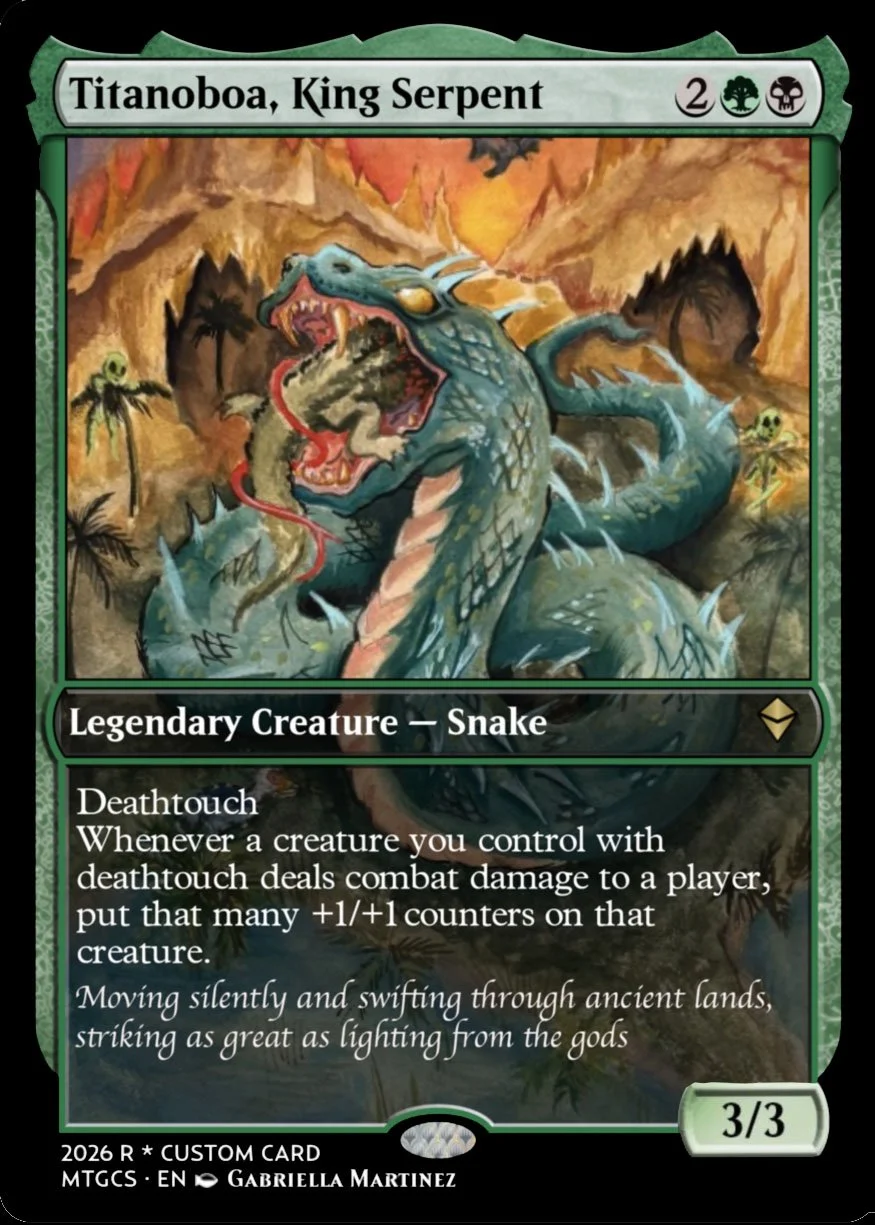 FInal MTG Titanoboa.JPG