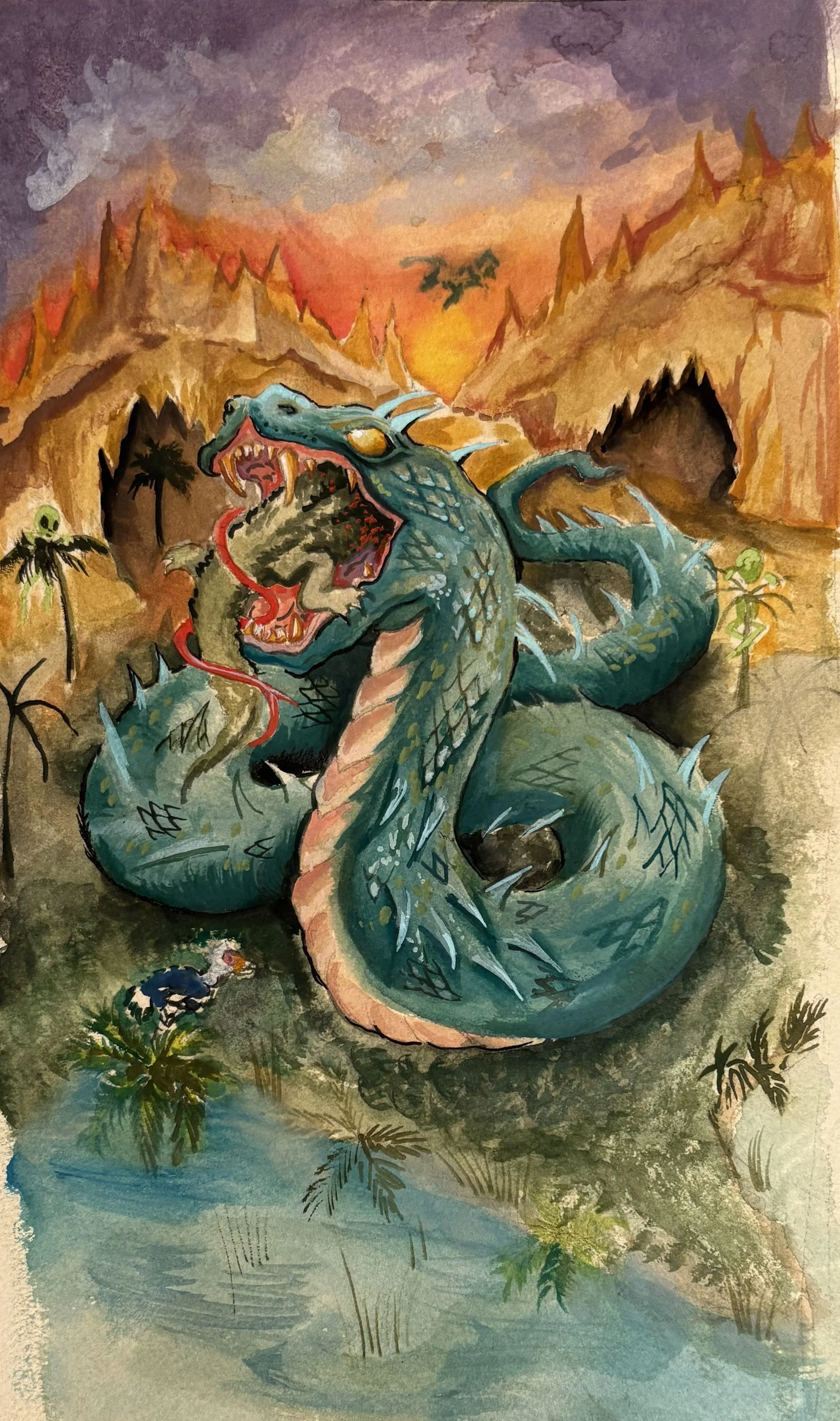 TITANABOA Watercolor on arches