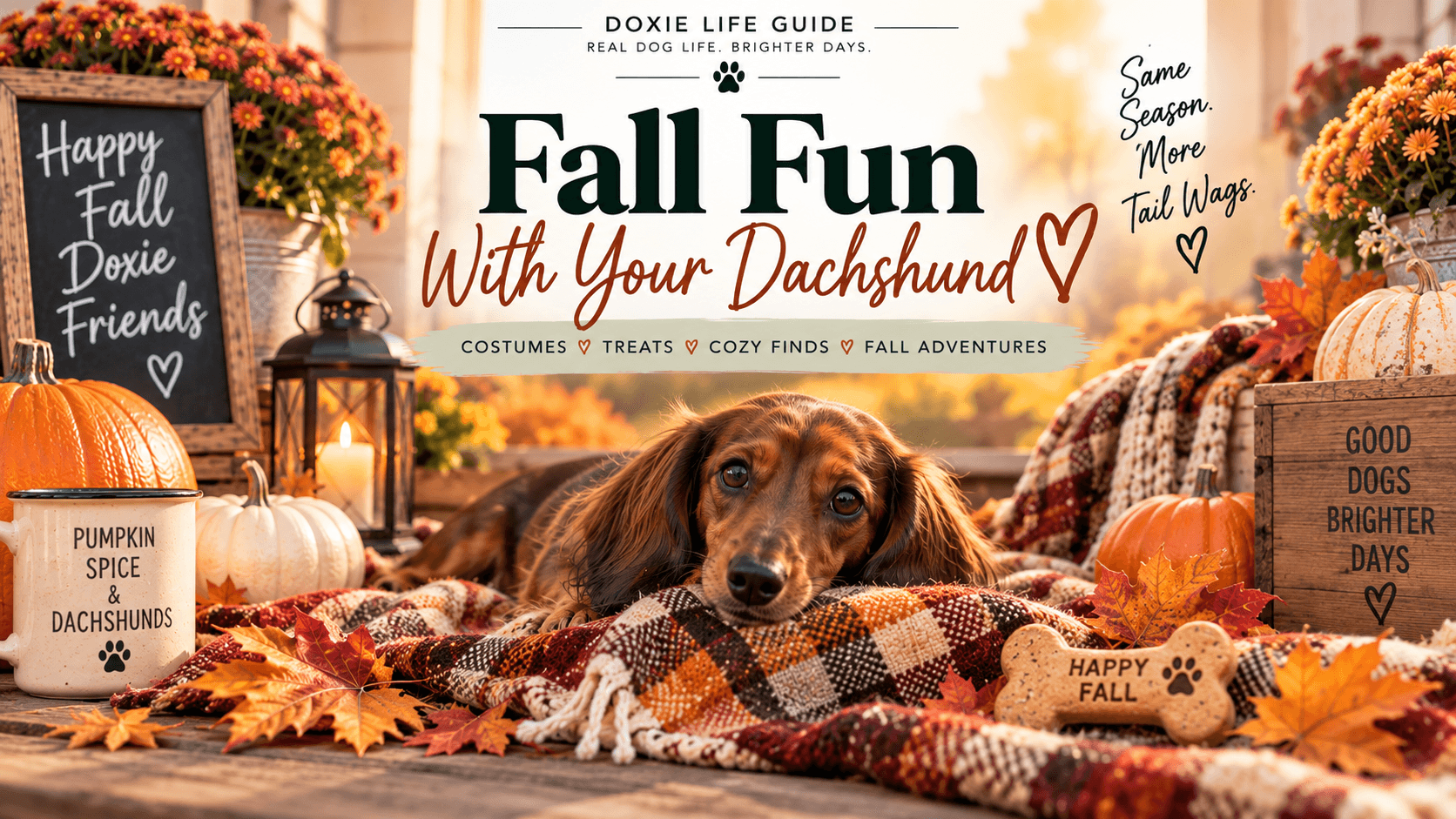 Fall Fun With Your Dachshund: Treats, Costumes &amp; Cozy Finds