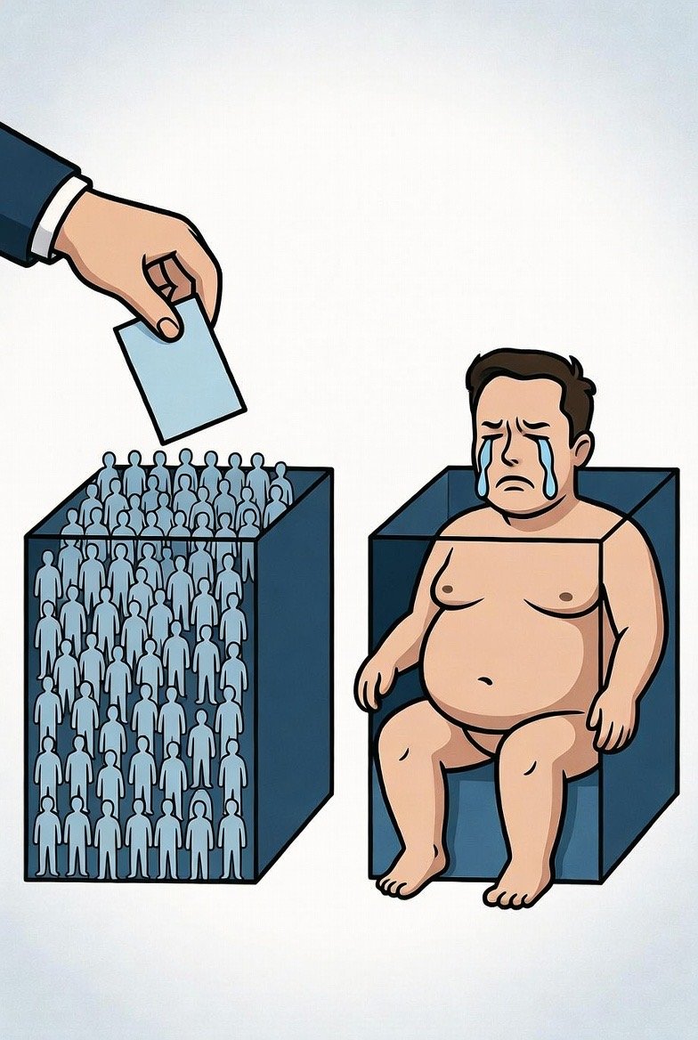 Vote for US, not him! // T-Shirt