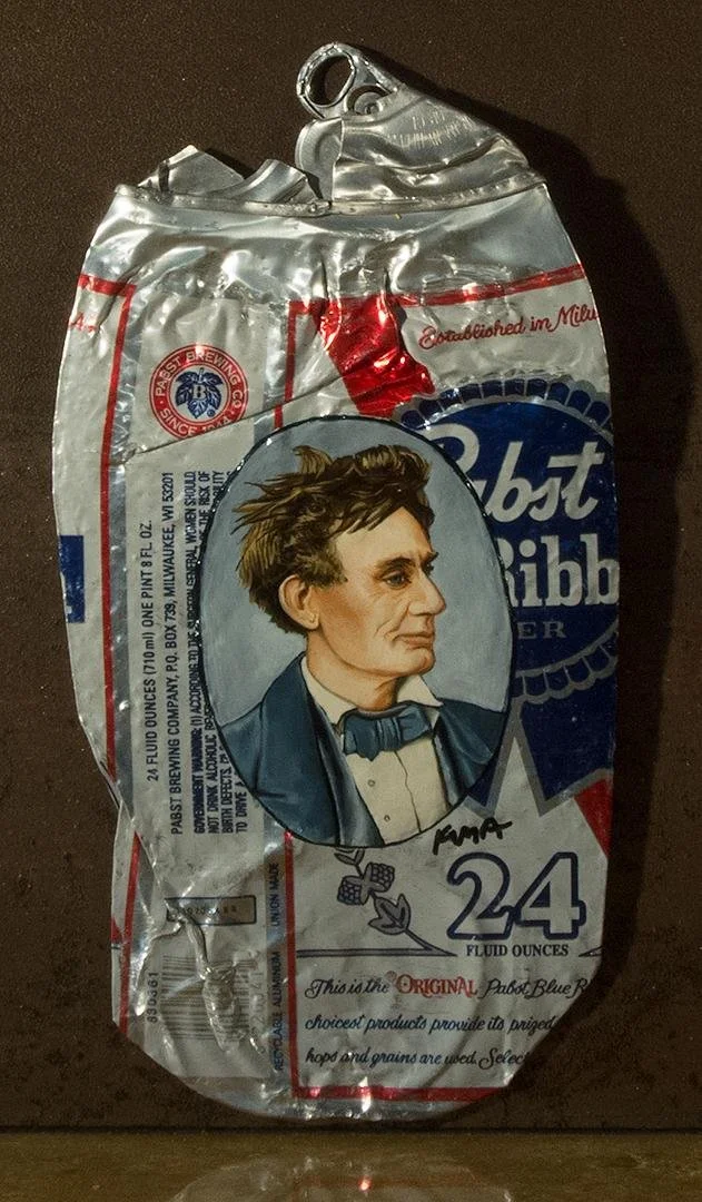 Kim Alsbrooks,  My White Trash Family (PBR Lincoln),  4.5" x 8.5"