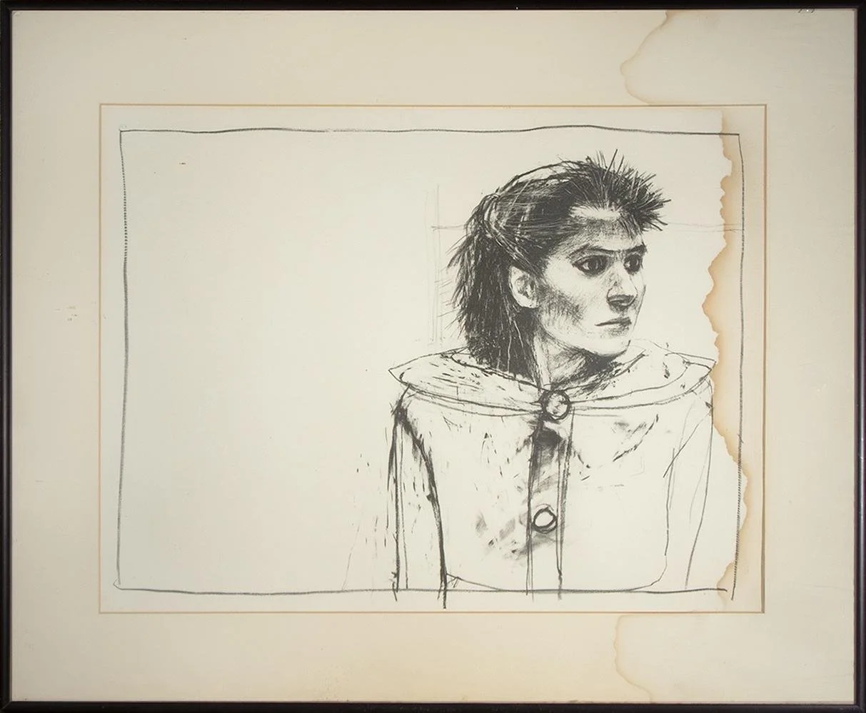 Sarah Mussoff,  Girl with spiky hair,  22" x 18"