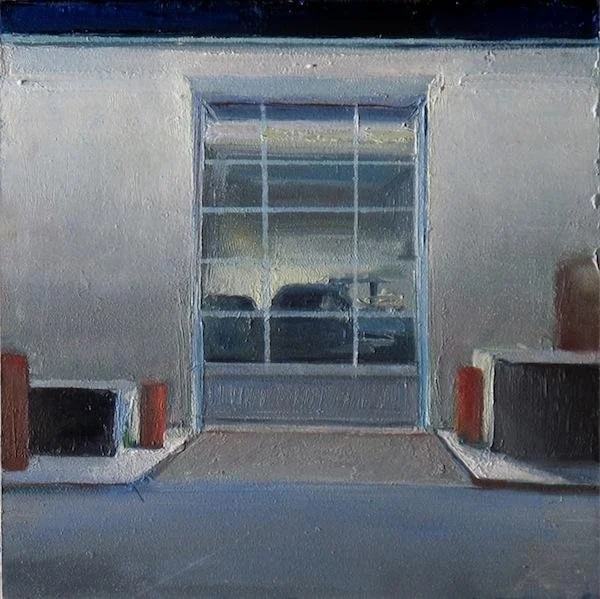 Trevor Young, Garage Door,  8" x 8"