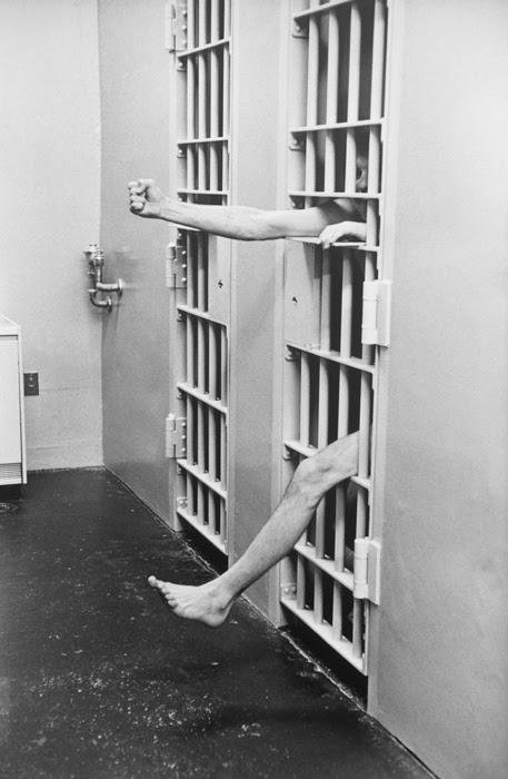 Henri Cartier-Bresson,  New Jersey. Model prison of Leesburg. Solitary Confinement. USA, 1975,  9.5" x 14"