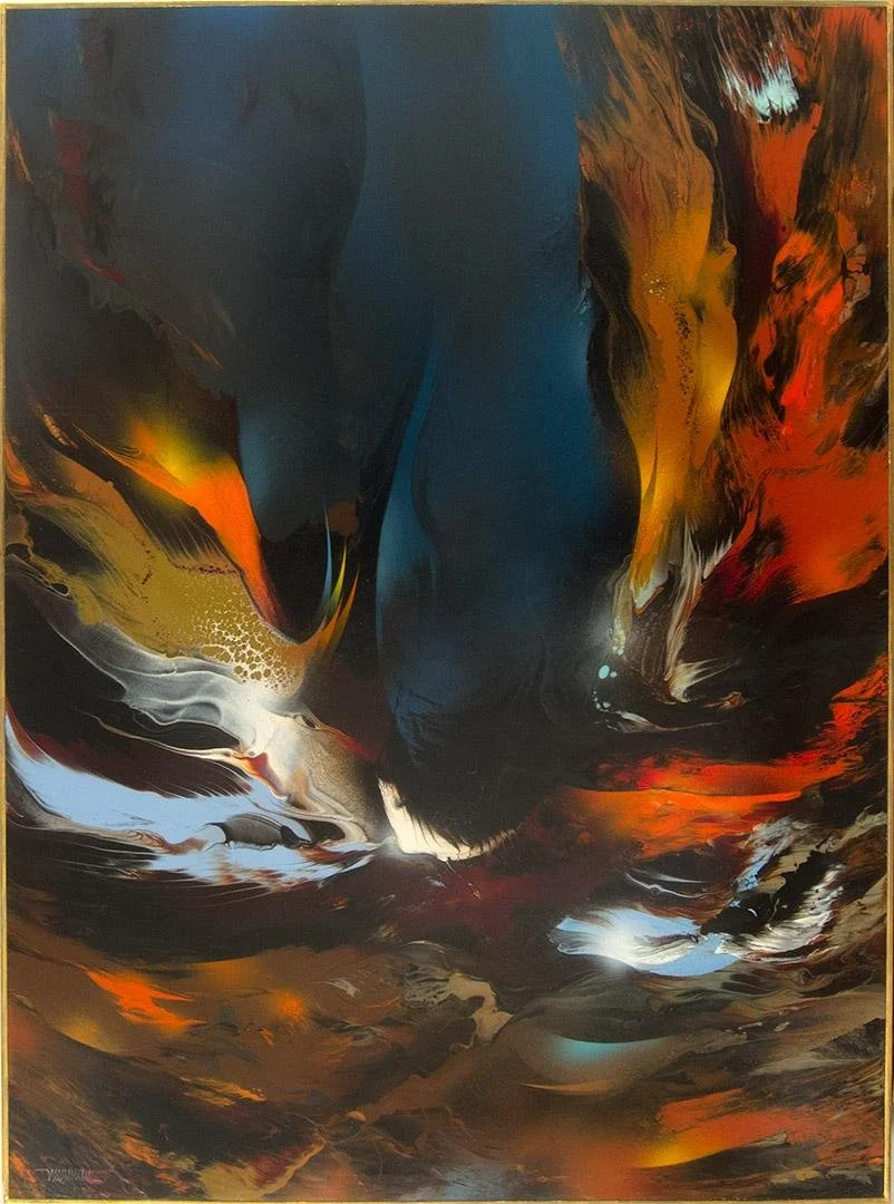 Leonardo Nierman,  Magic Fire,  48.5" x 36"
