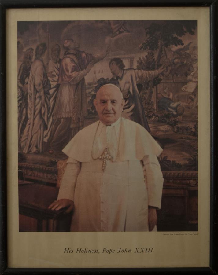 unknown,   His Holiness, Pope John XXIII,  11.5 x 14.5 with frame