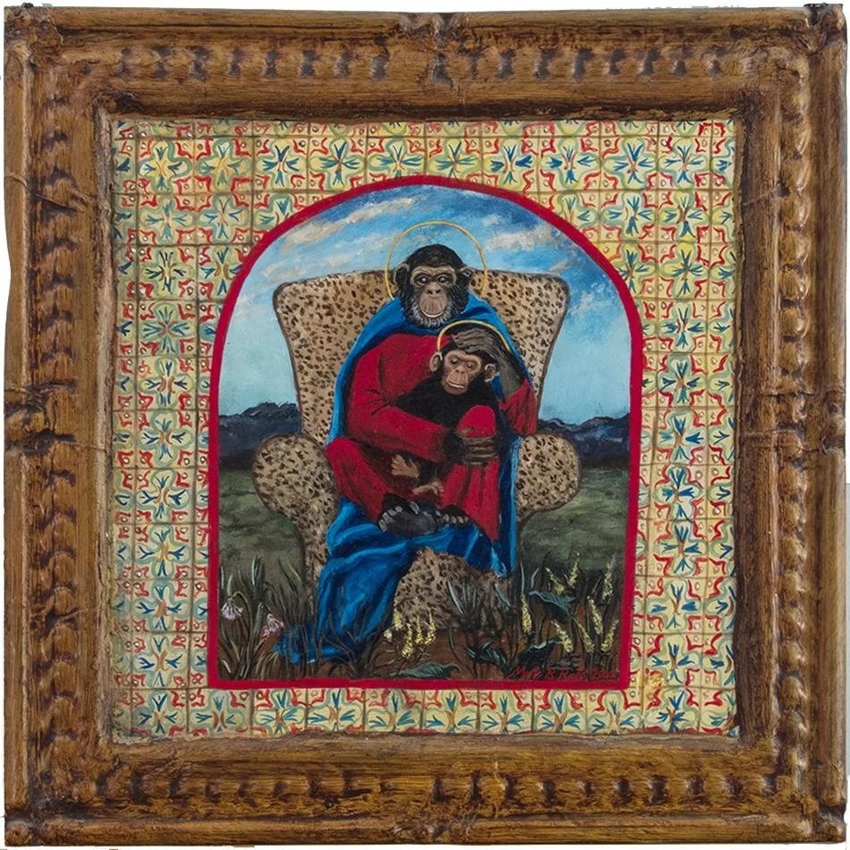 Molly B. Right,   Alien Madonna and Child,  12" x 12"