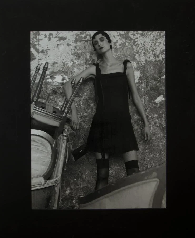 unknown,  (photo of a flapper),  15" x 18"